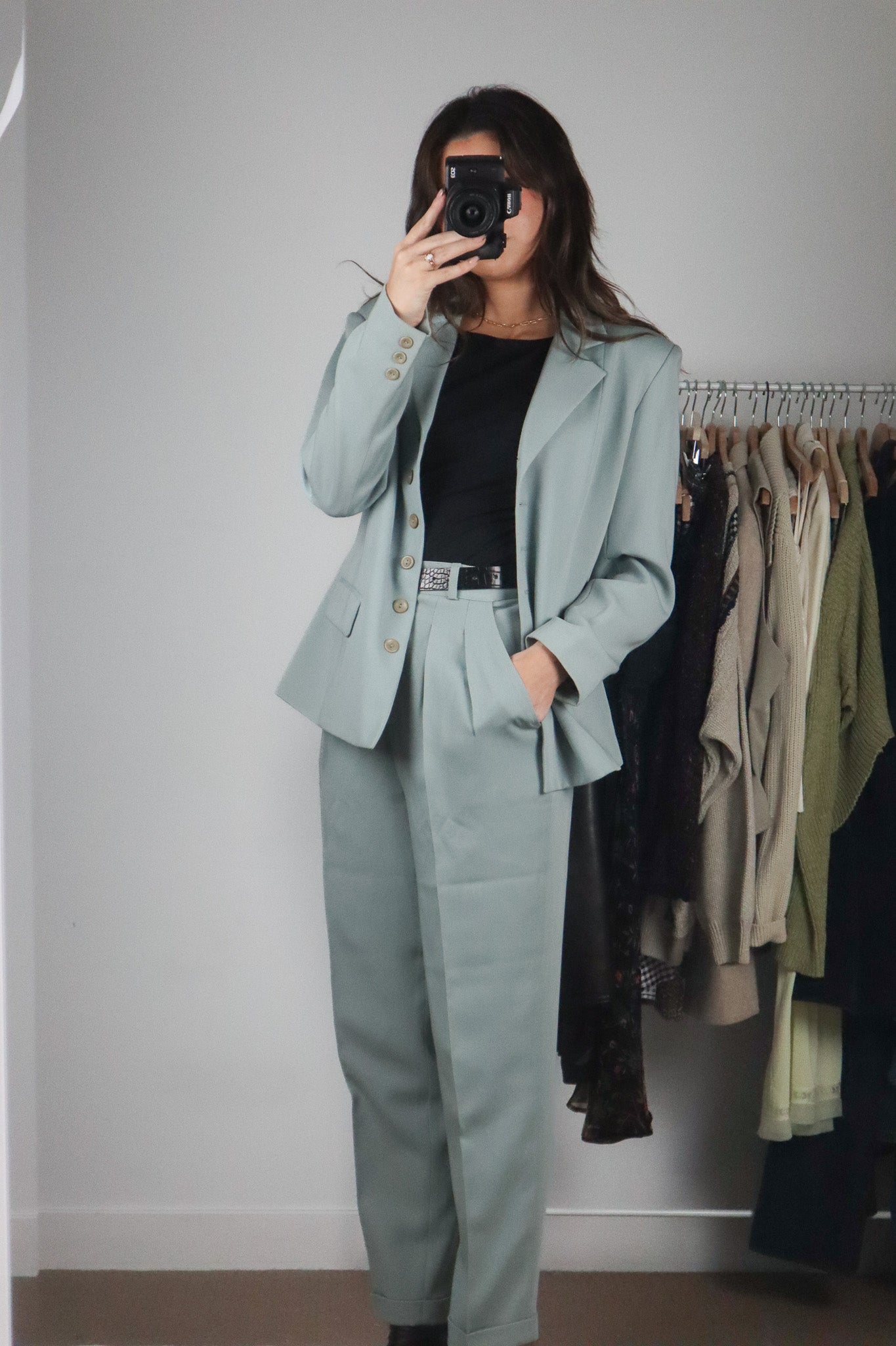 Made in France x Vintage x Wool Blend Two Piece Set (4)