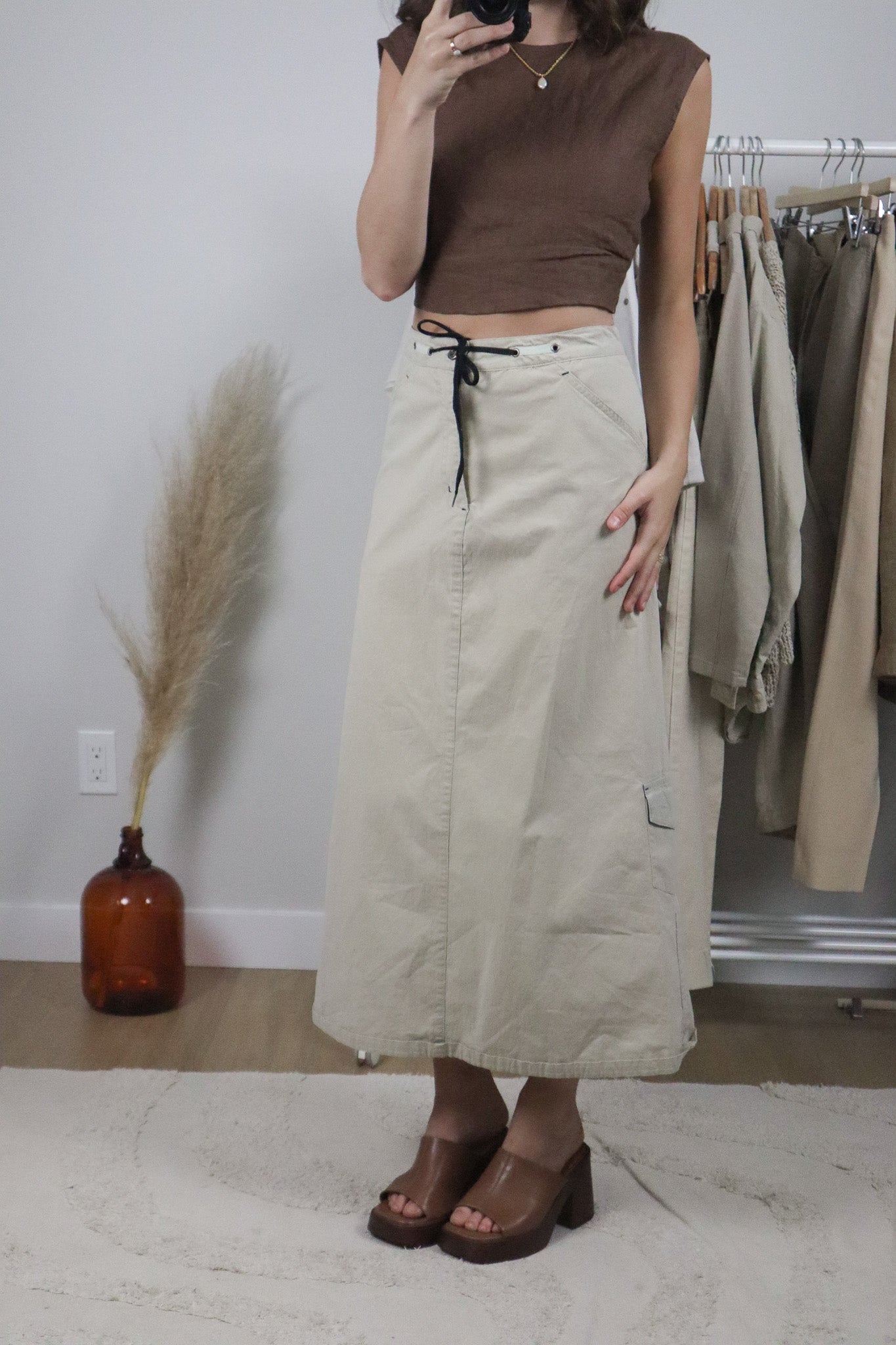 Vintage x Cargo Maxi Skirt (12/14)