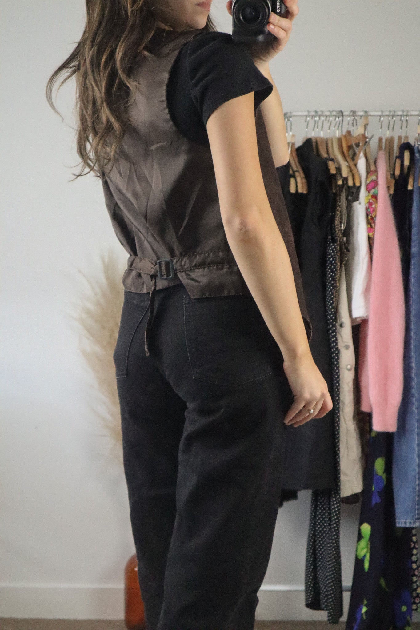 Vintage x Leather Vest (S)
