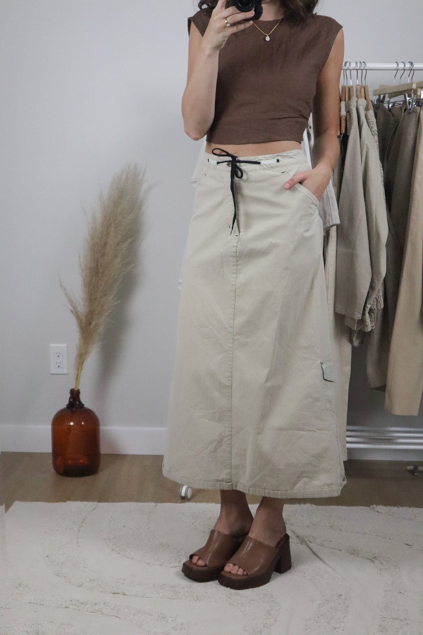 Vintage x Cargo Maxi Skirt (12/14)