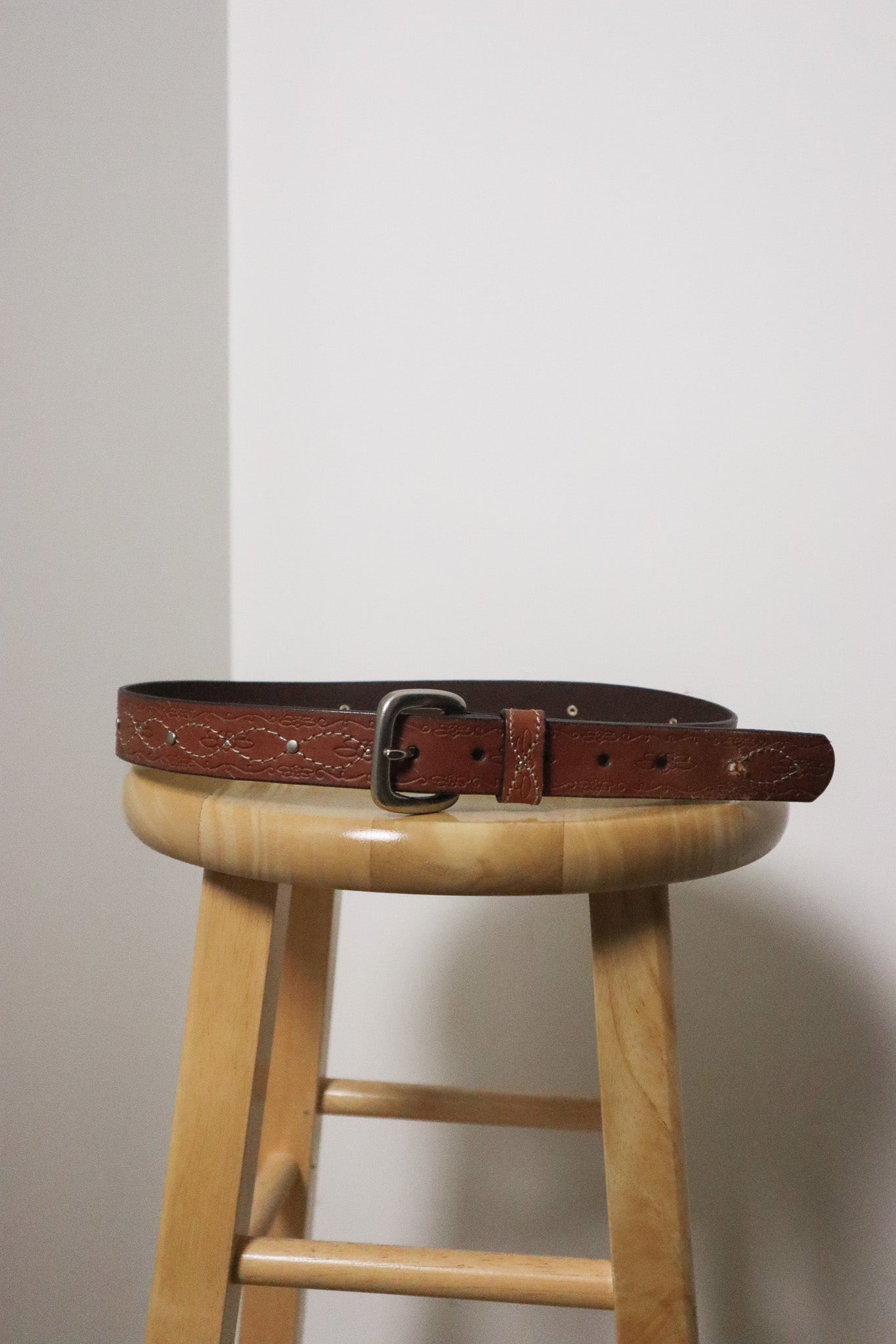 Vintage x Patterned Belt (M)
