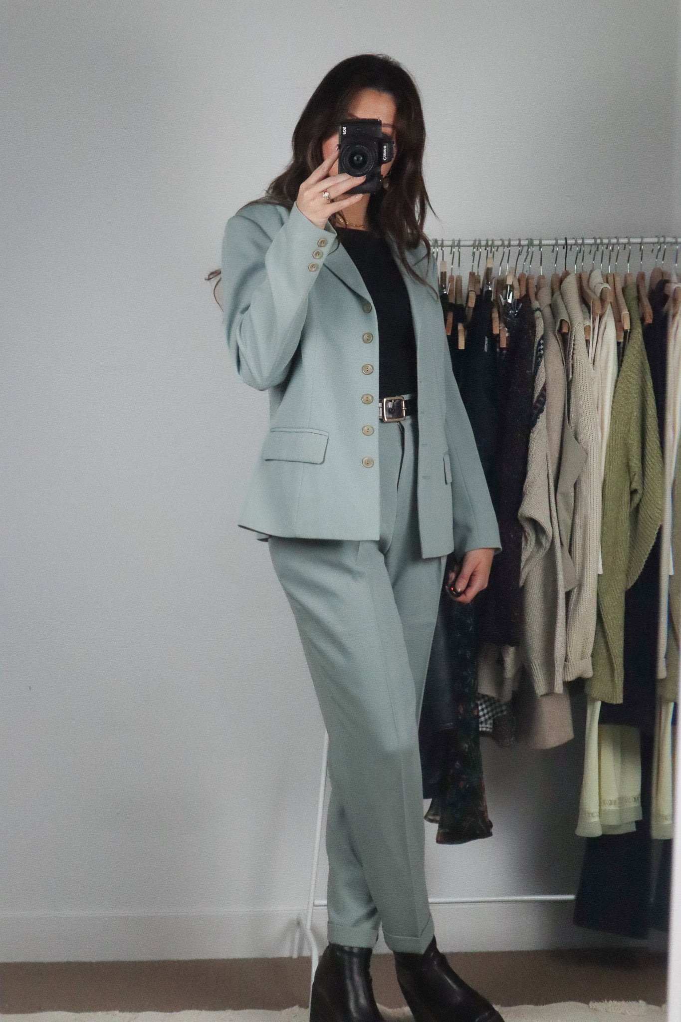 Made in France x Vintage x Wool Blend Two Piece Set (4)