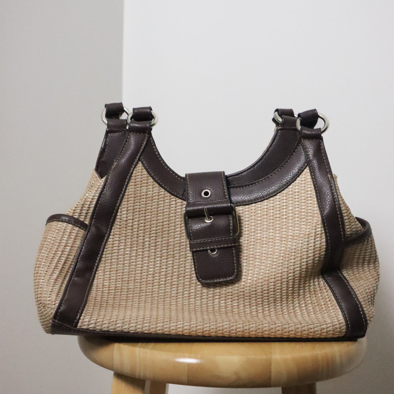 Vintage x Woven Buckle Purse