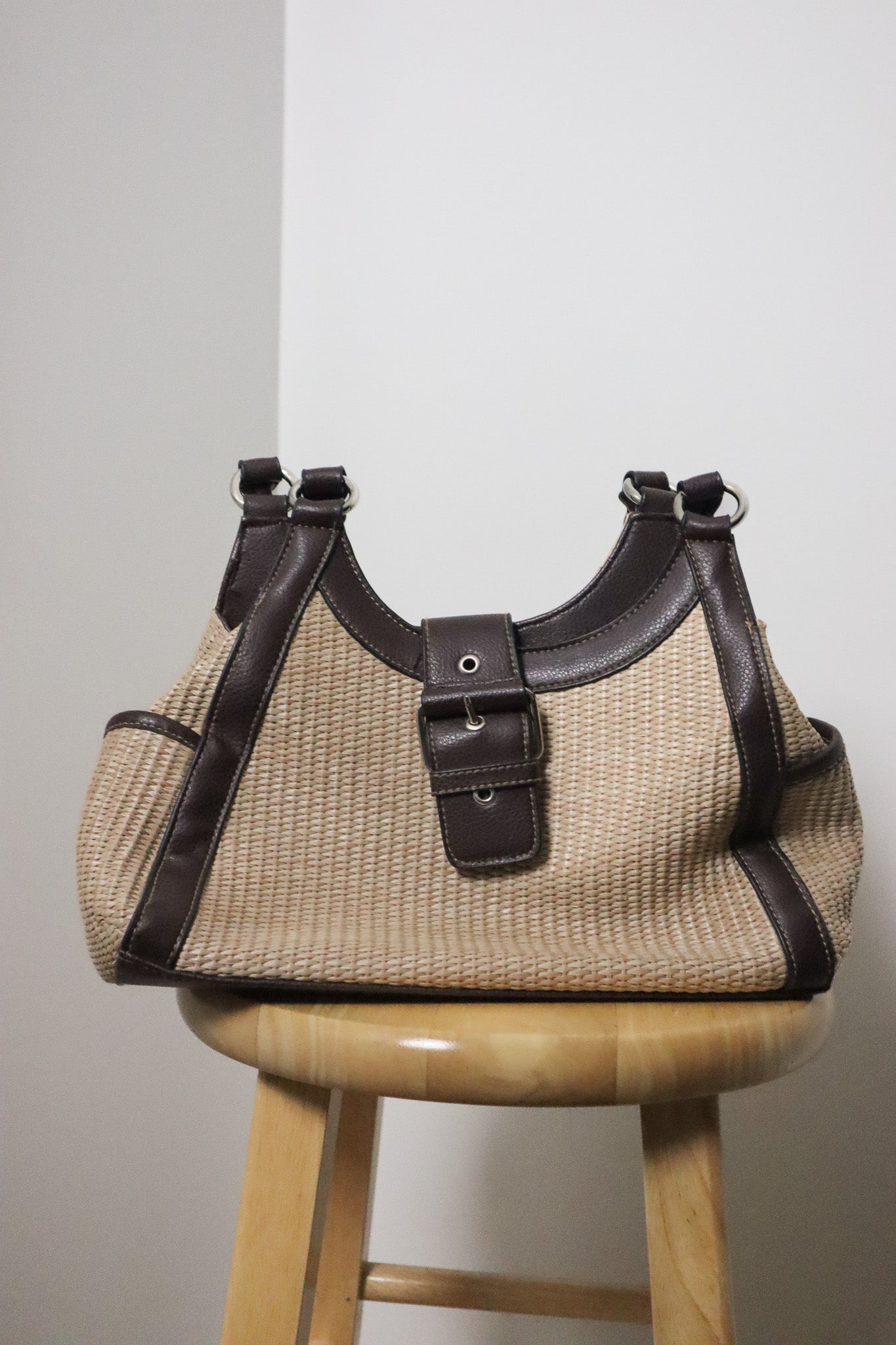 Vintage x Woven Buckle Purse