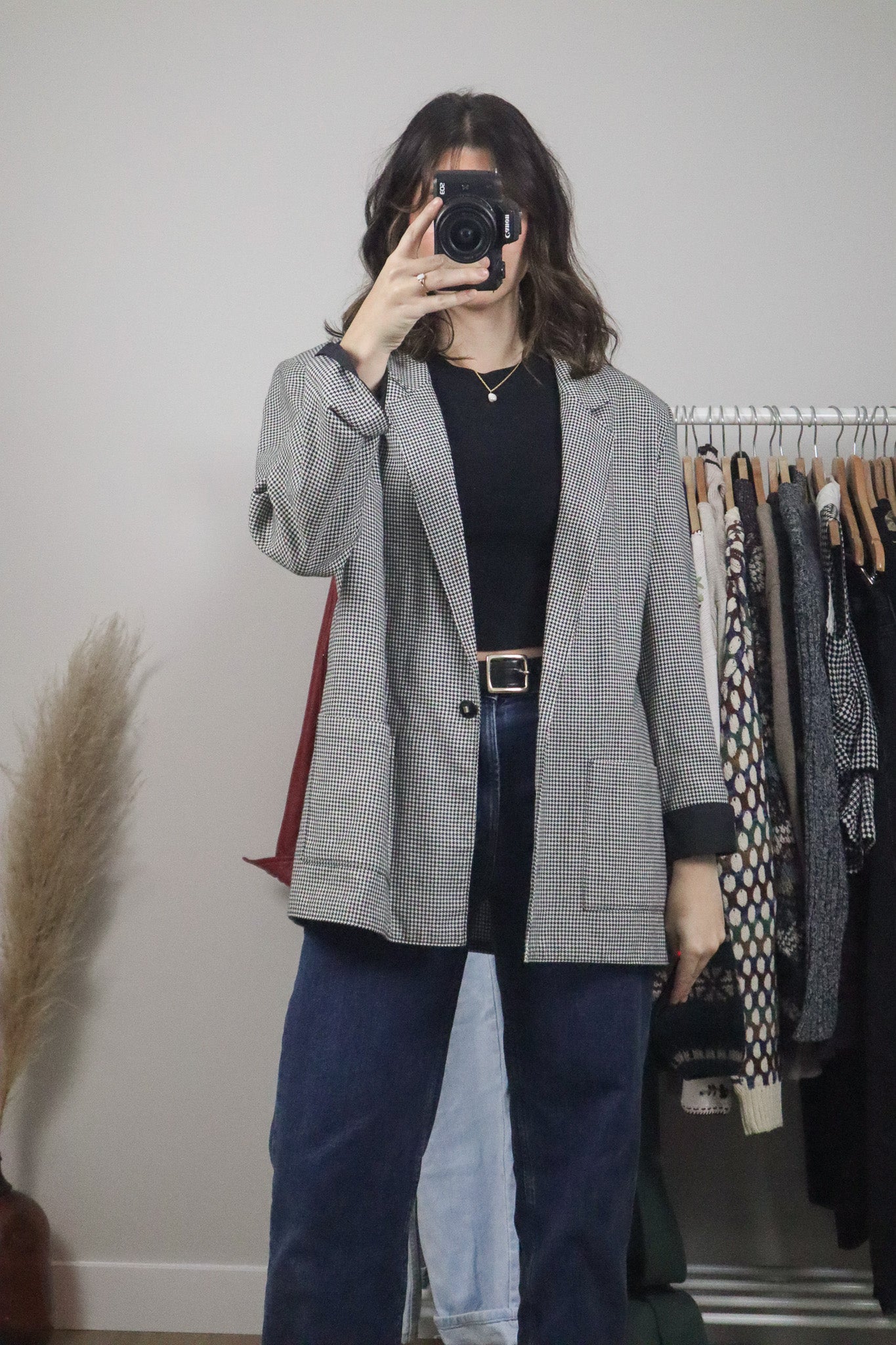 Made in Canada x Vintage x Houndstooth Blazer (L)