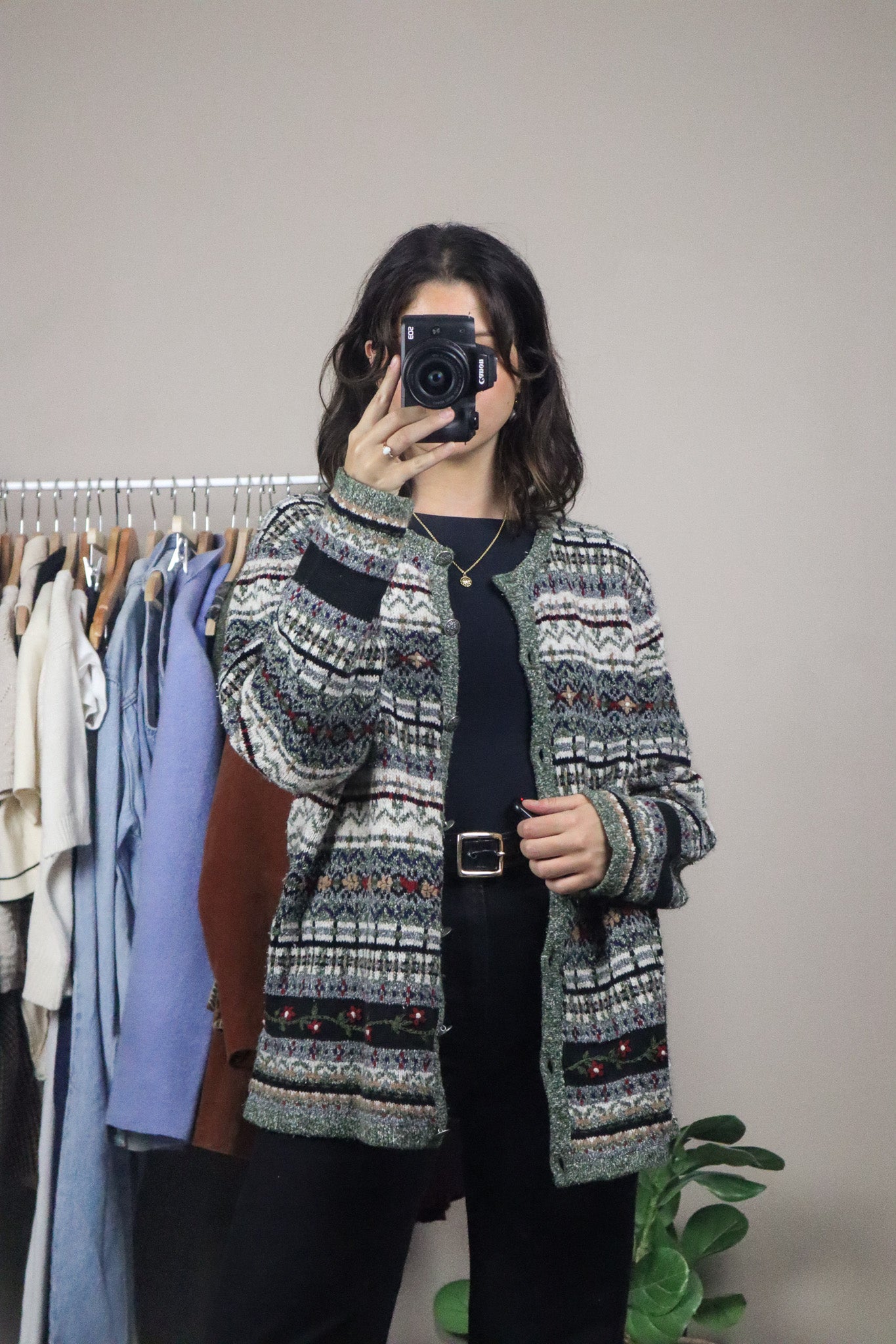 Vintage x Embroidered Cardigan (L/XL)