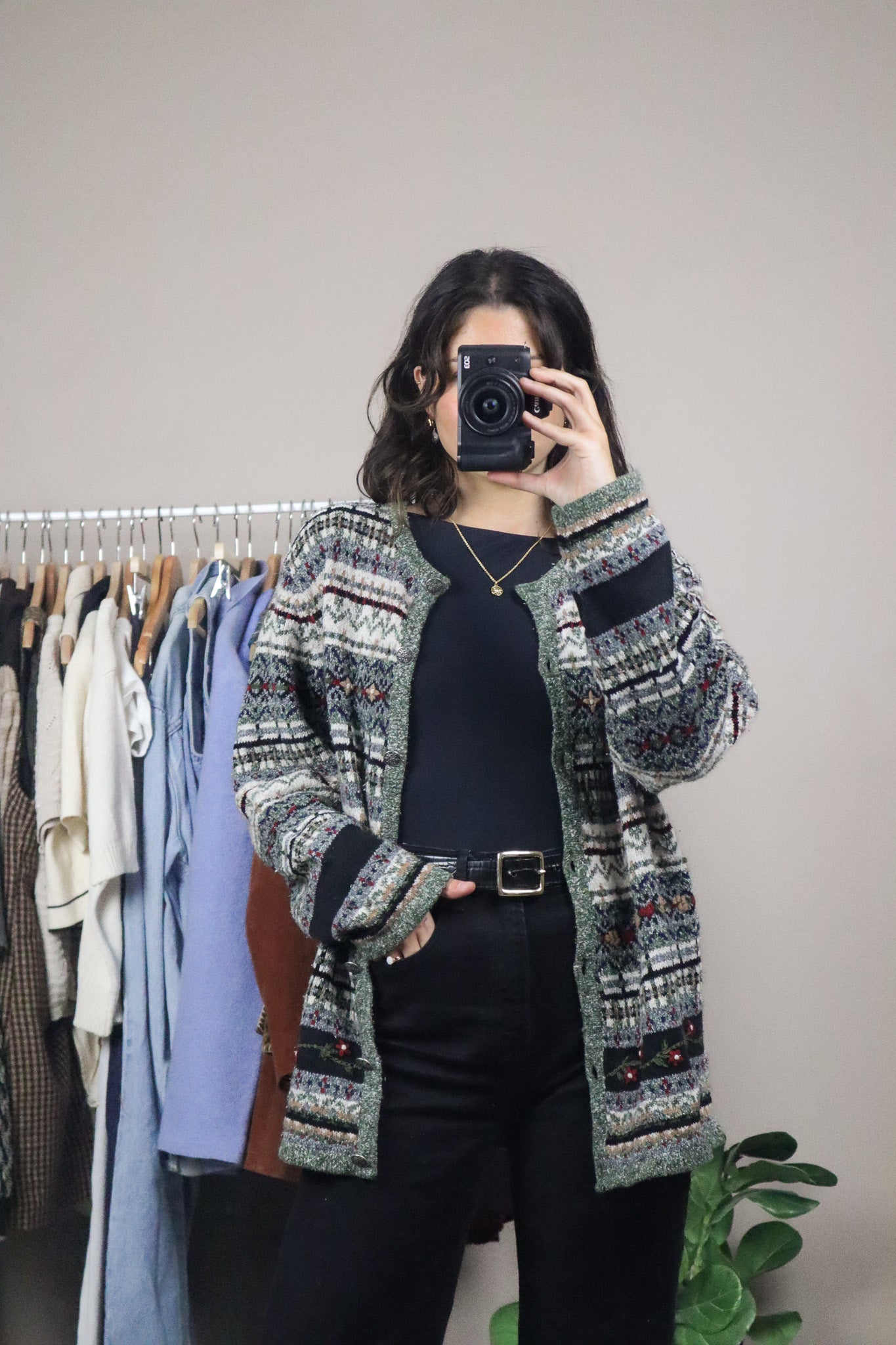 Vintage x Embroidered Cardigan (L/XL)