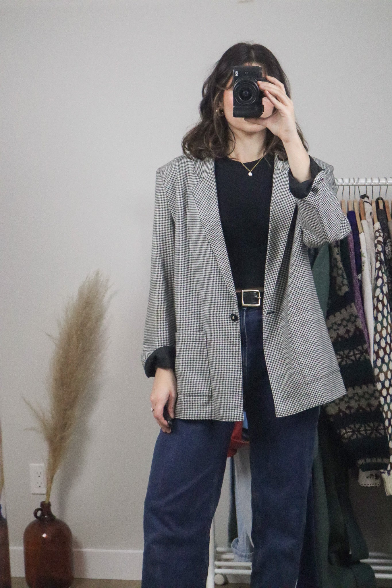 Made in Canada x Vintage x Houndstooth Blazer (L)