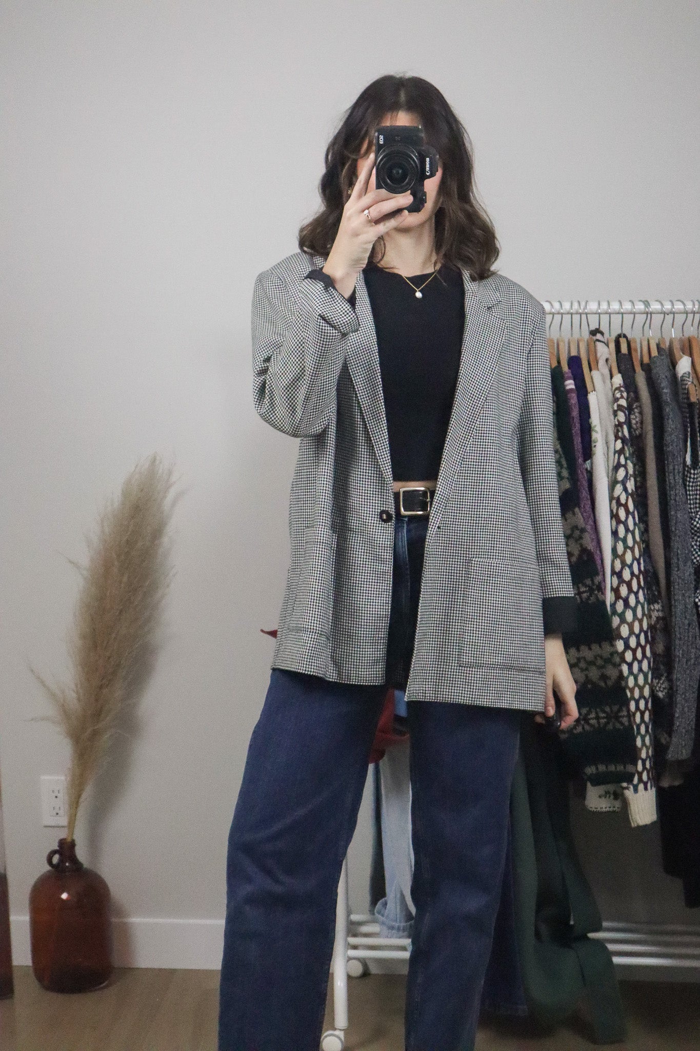 Made in Canada x Vintage x Houndstooth Blazer (L)