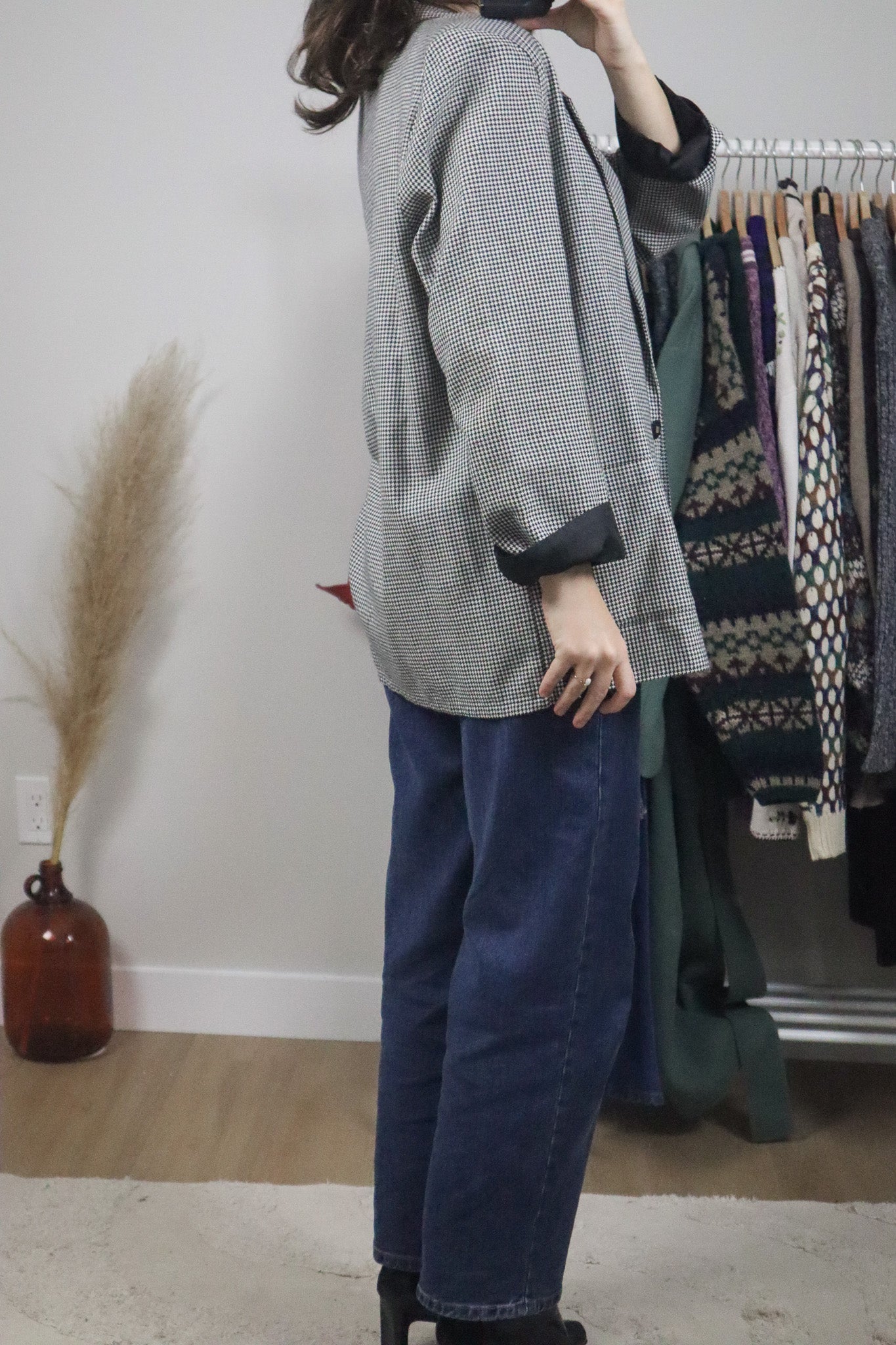 Made in Canada x Vintage x Houndstooth Blazer (L)