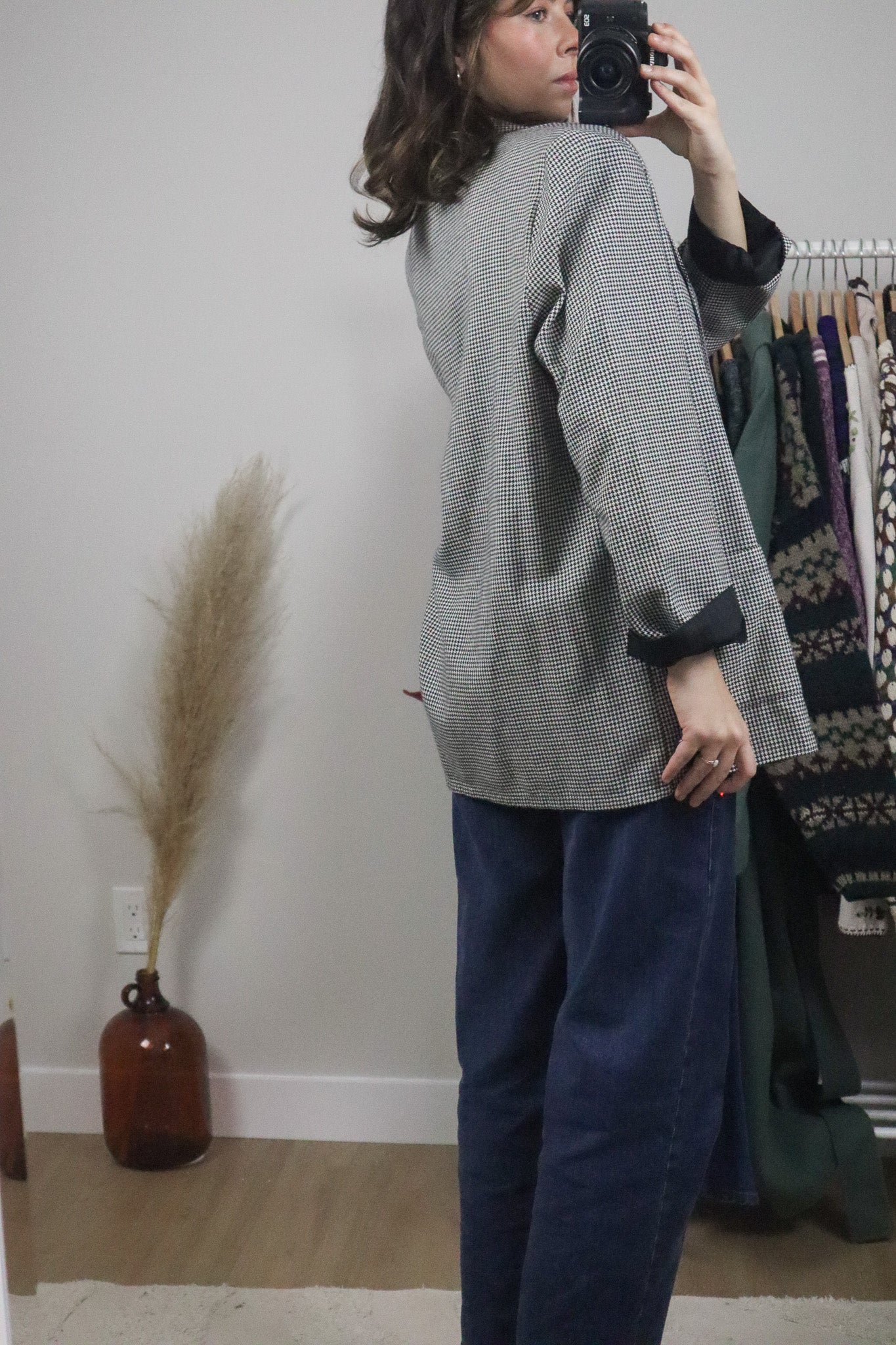 Made in Canada x Vintage x Houndstooth Blazer (L)