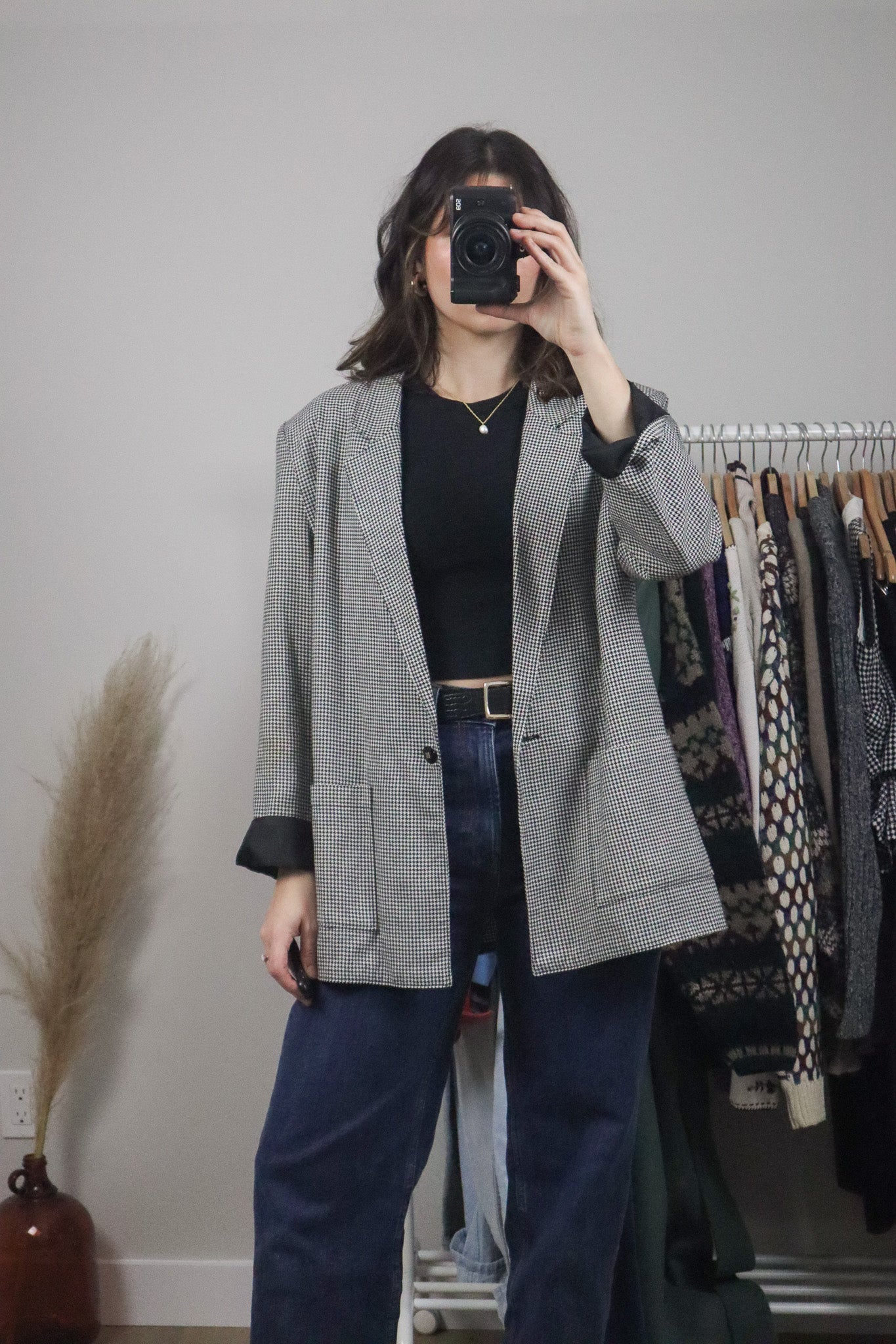 Made in Canada x Vintage x Houndstooth Blazer (L)