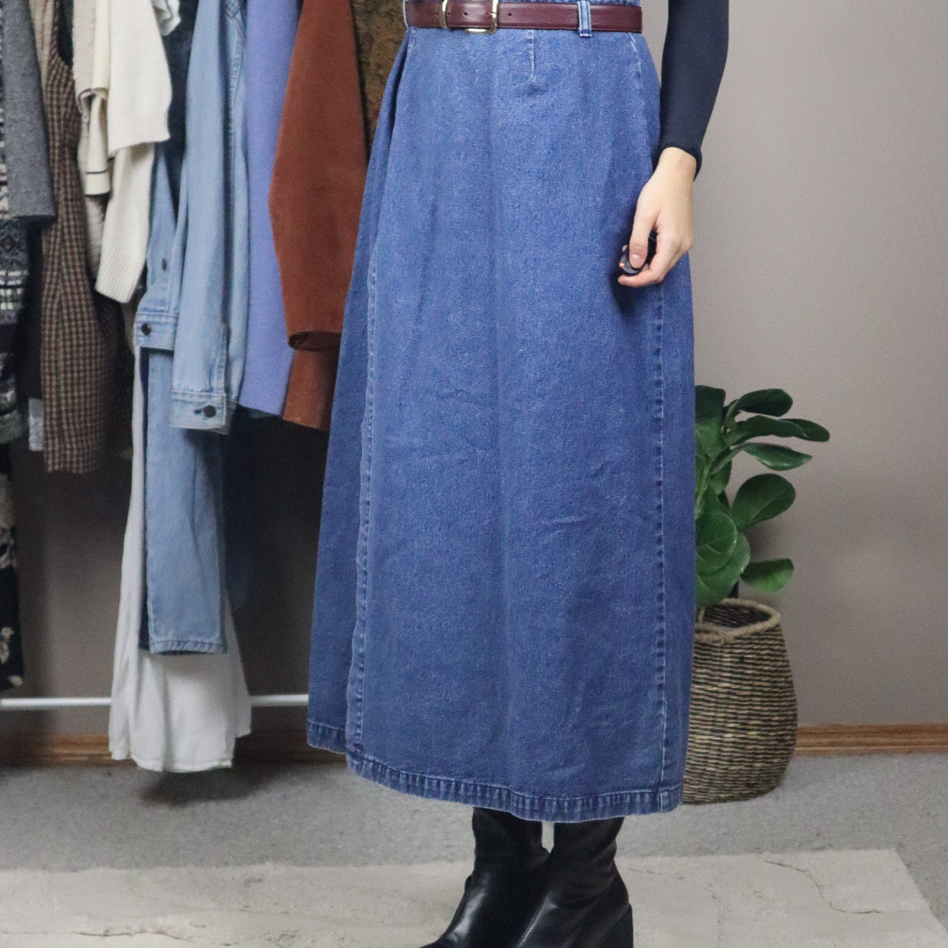 Vintage x Denim Skrit (L)
