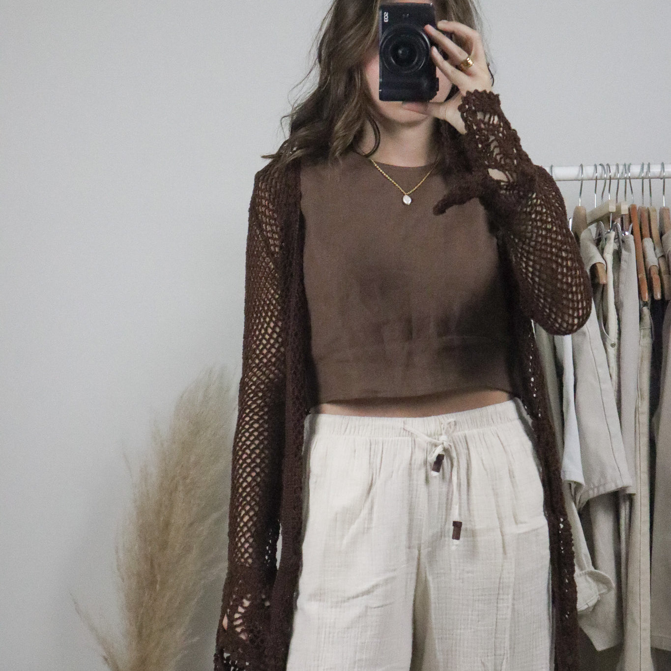 Vintage x Crochet Cardigan (S)