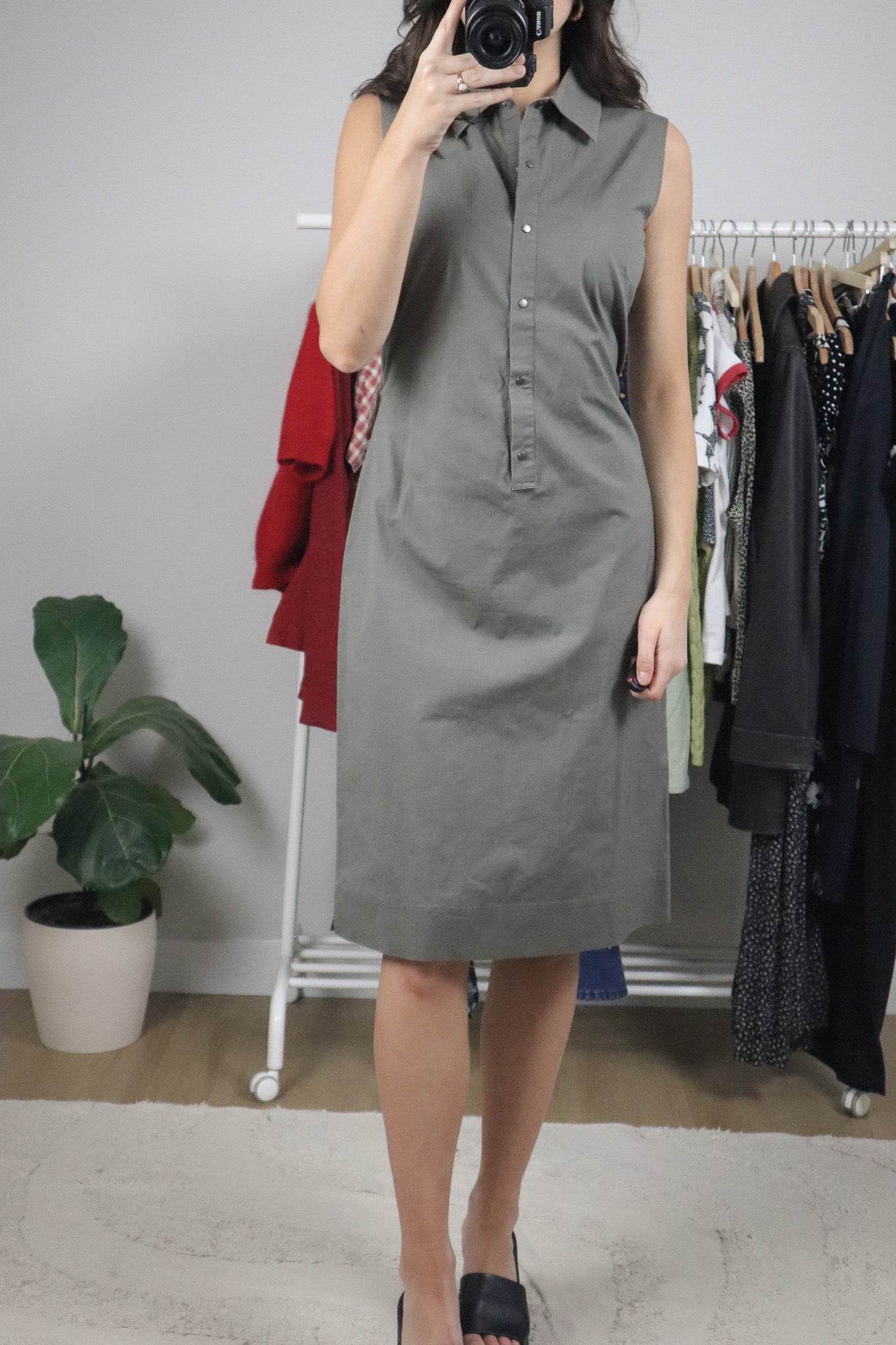 Vintage x Tie Midi Dress (4/6)