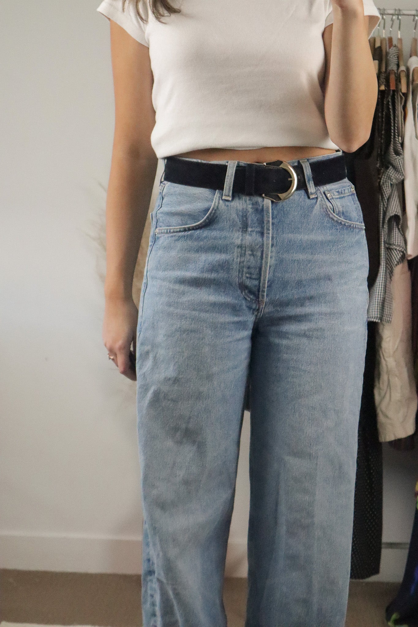 Vintage x Suede Belt (S)