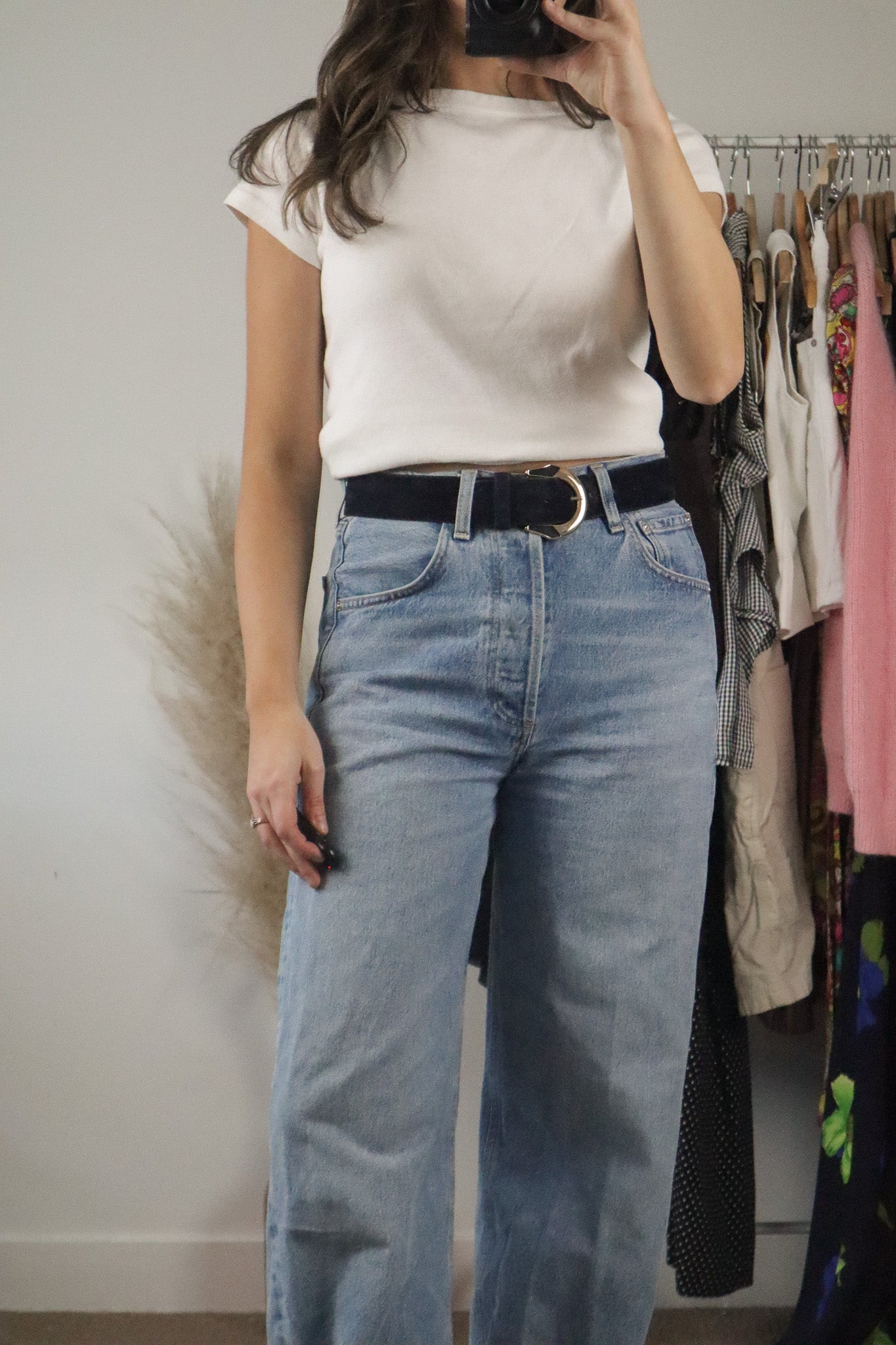 Vintage x Suede Belt (S)