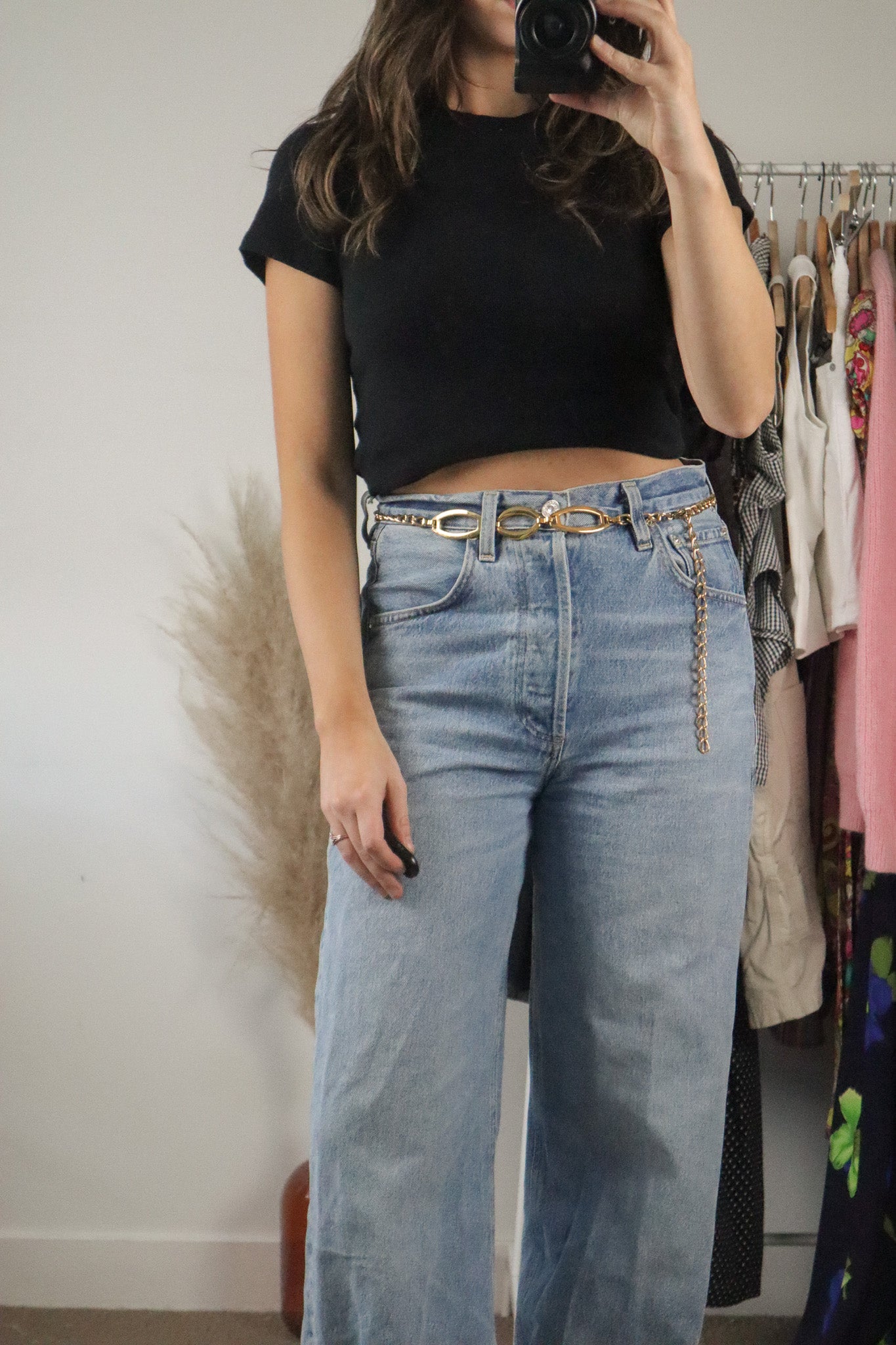 Vintage x Gold Belt (S)