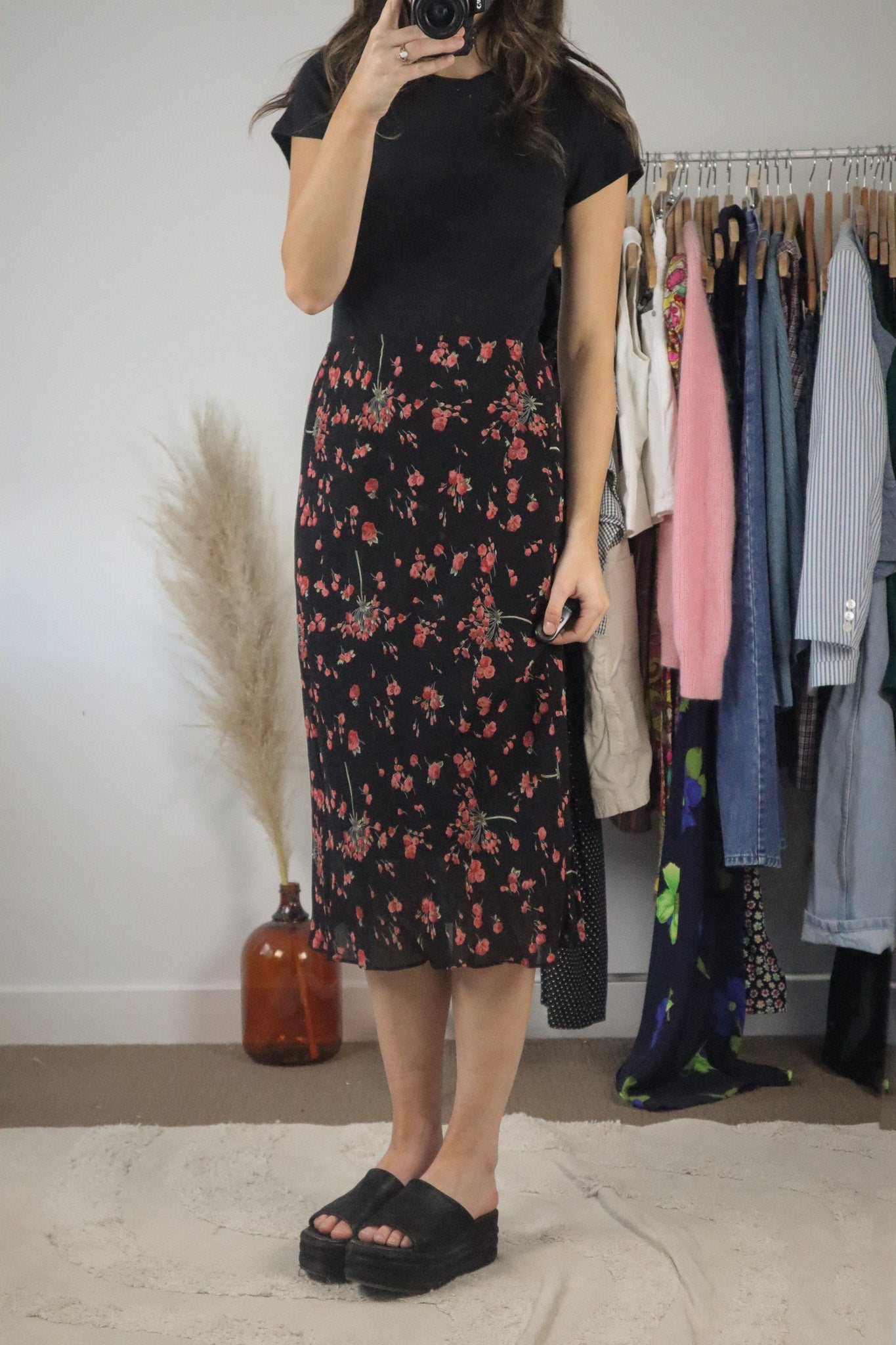 Vintage x Midi Floral Skirt (8)