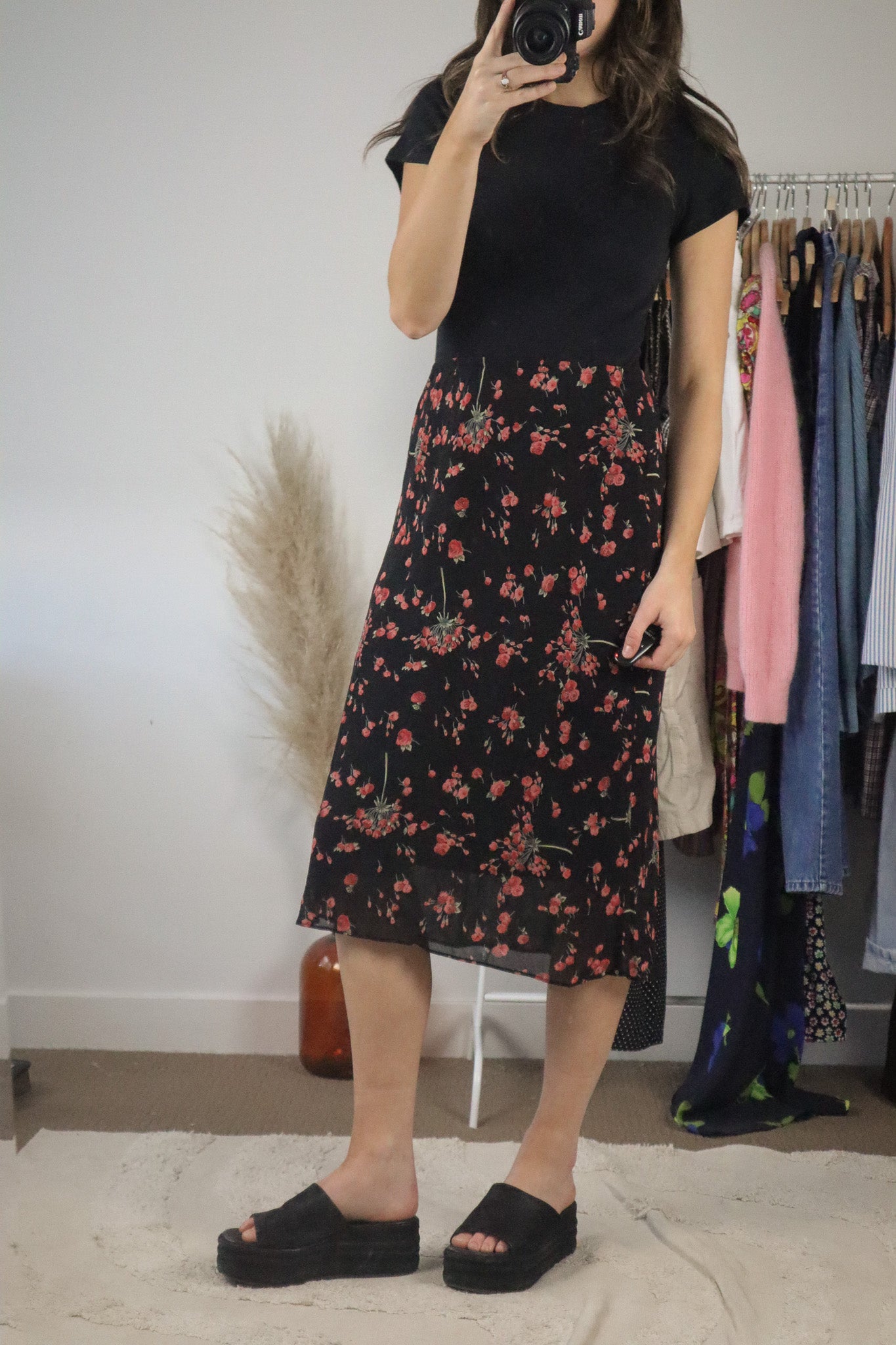 Vintage x Midi Floral Skirt (8)