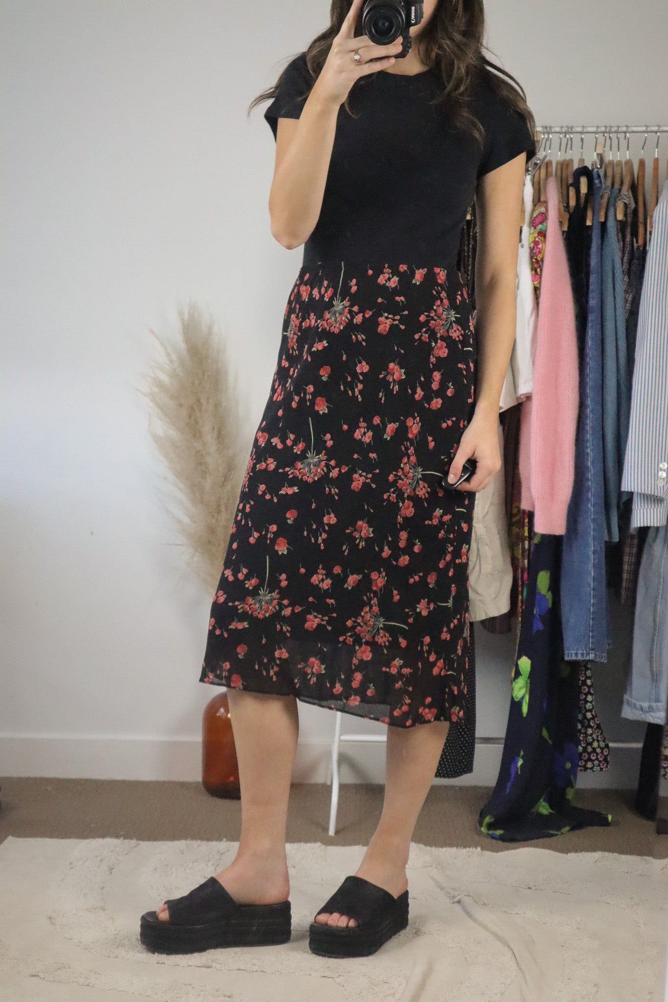Vintage x Midi Floral Skirt (8)