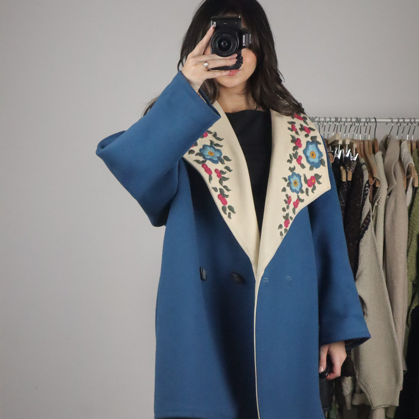 Handmade x Wool Embroidered Coat (L)