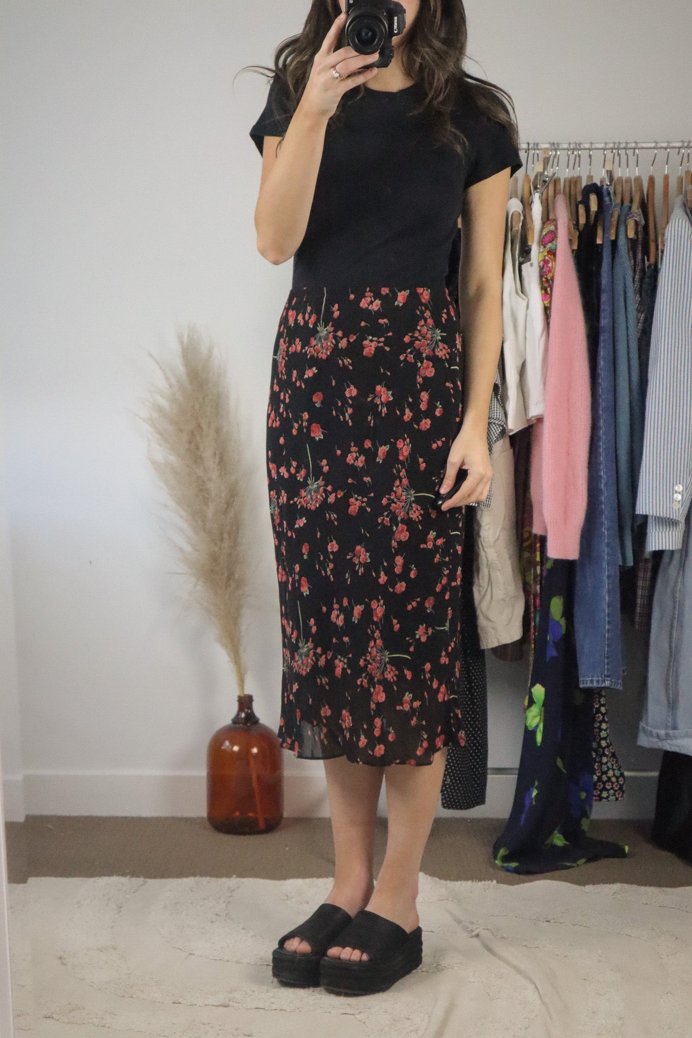 Vintage x Midi Floral Skirt (8)