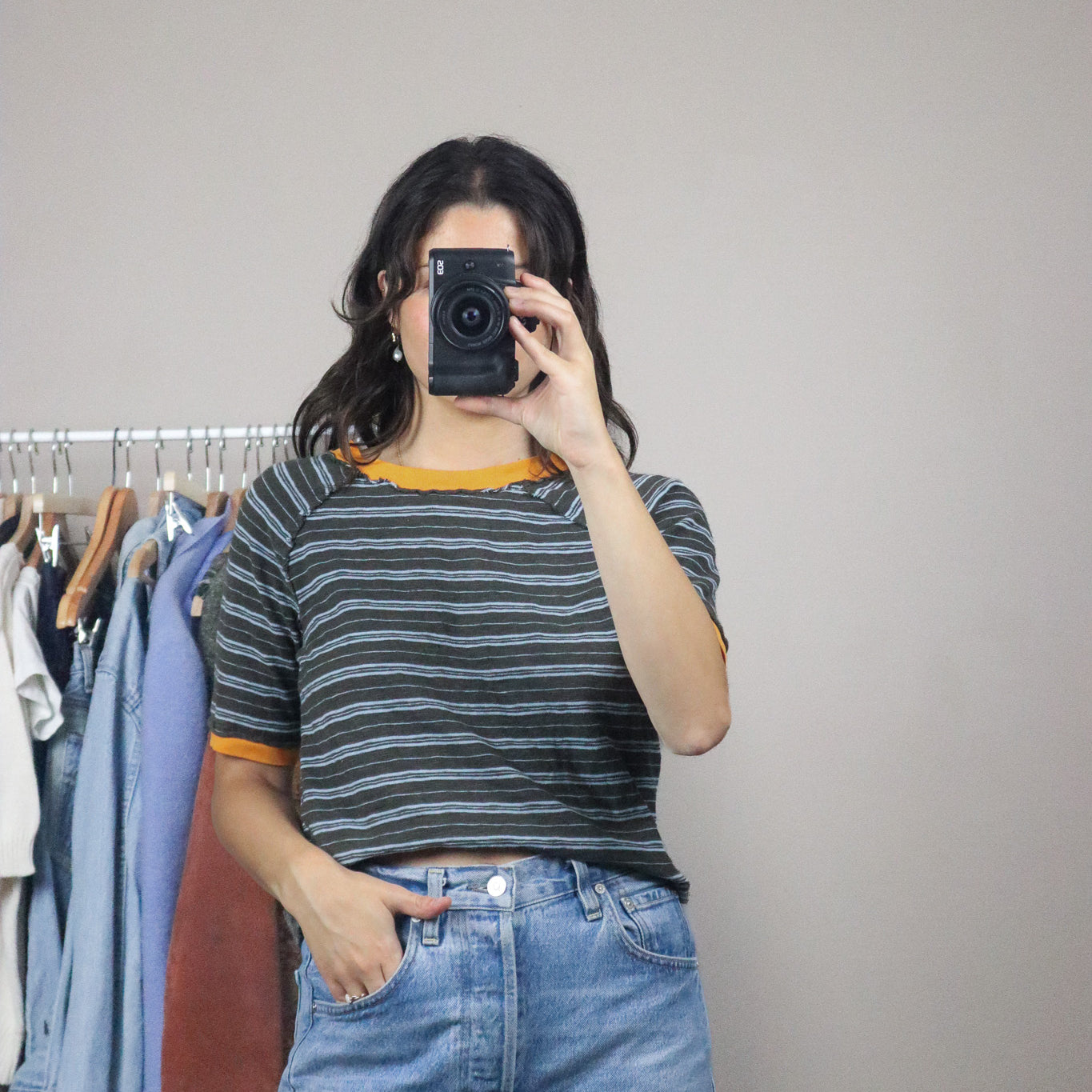 Free People x Striped T-Shirt (M)