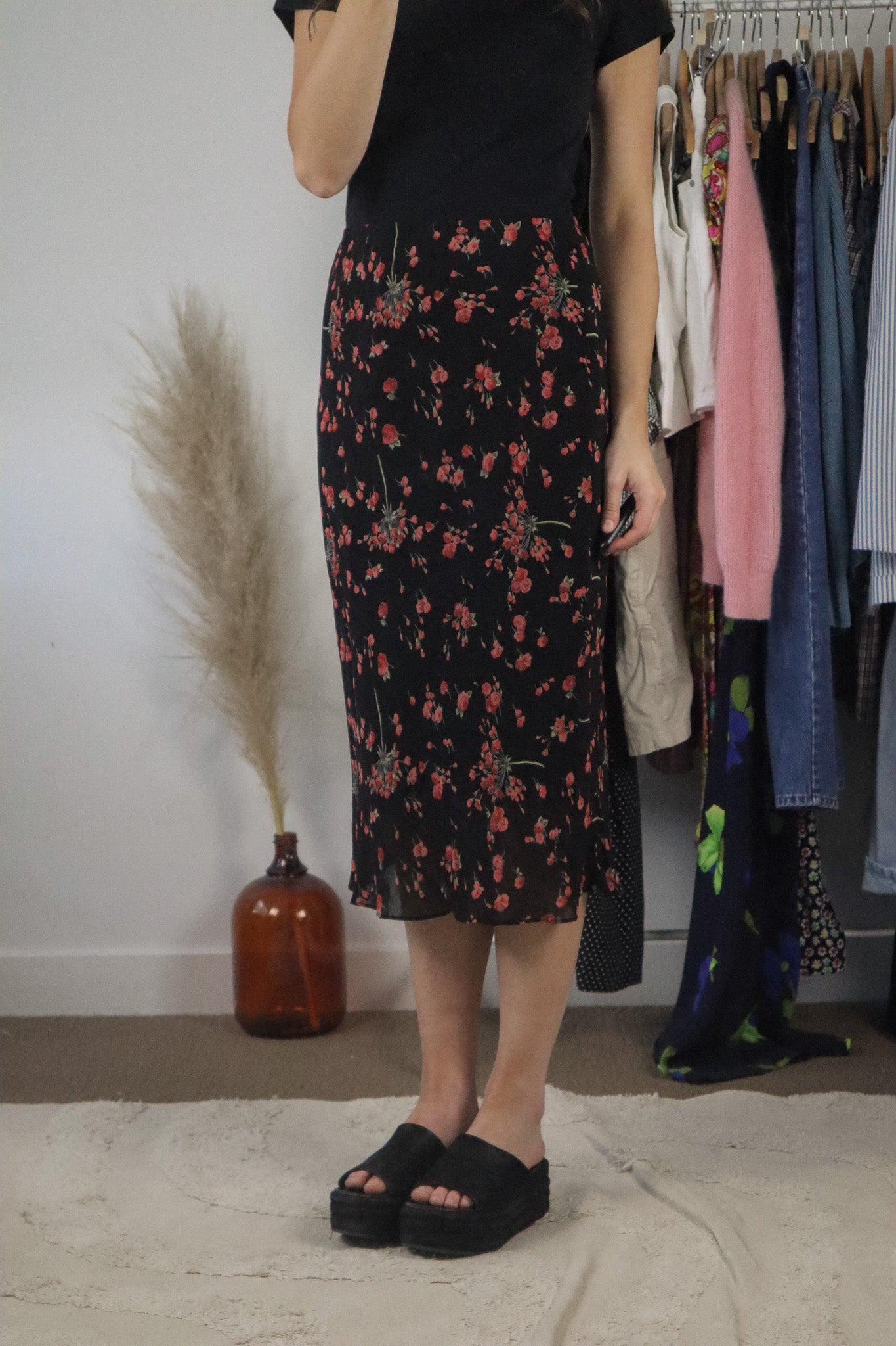 Vintage x Midi Floral Skirt (8)