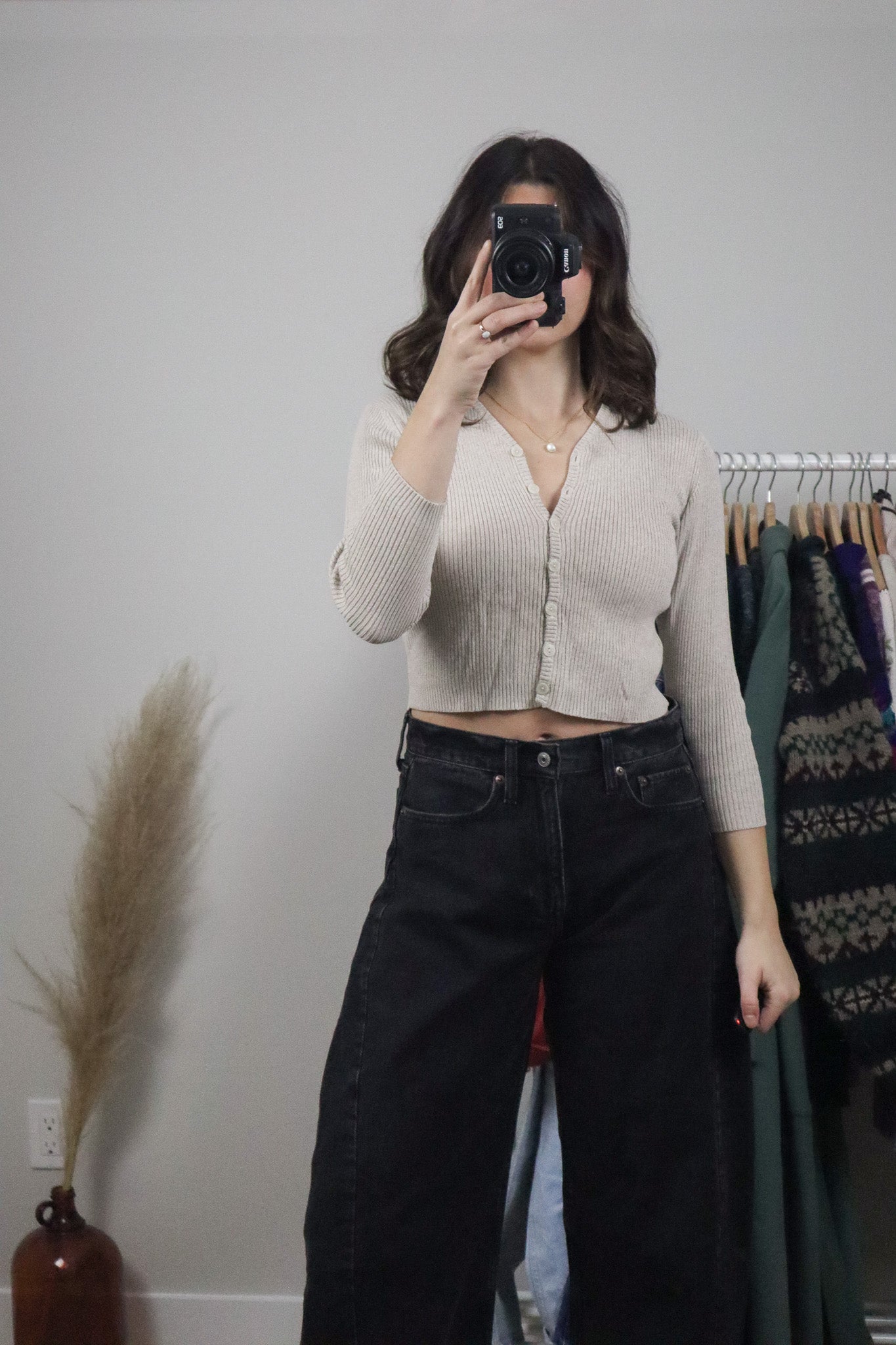 Vintage x Cropped Cardigan (XS)