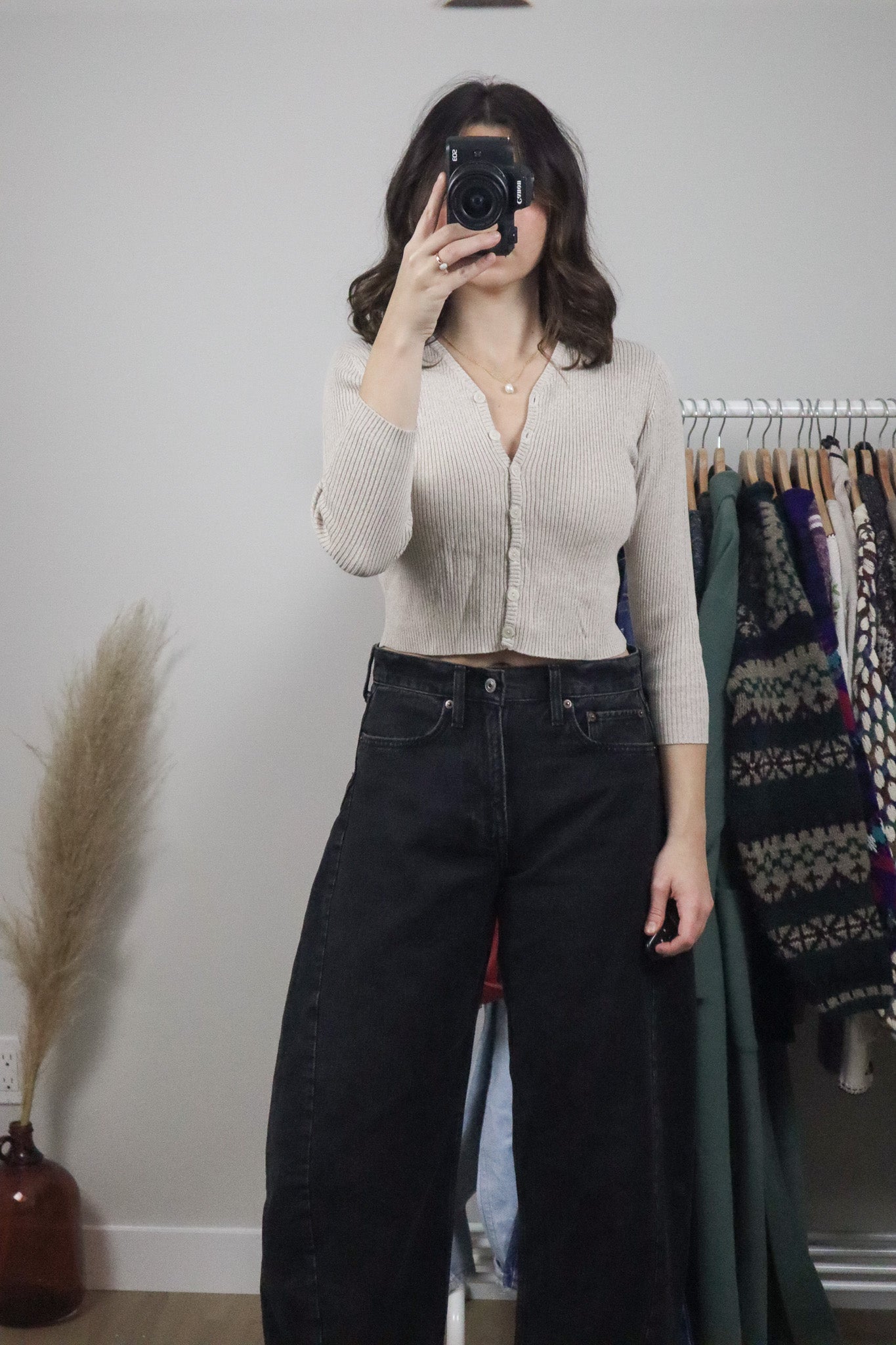 Vintage x Cropped Cardigan (XS)
