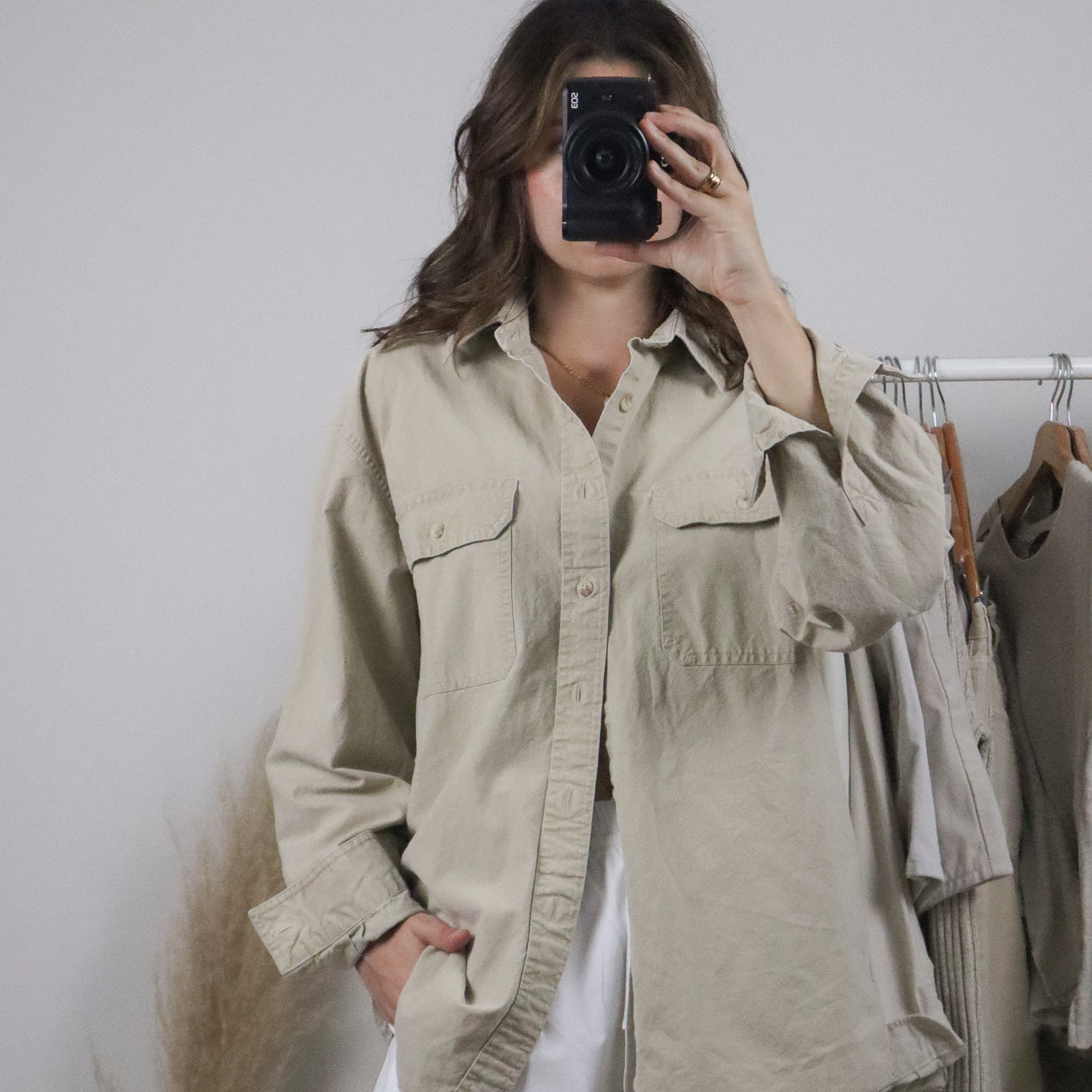 Vintage x L.L. Bean Cotton Button Up (L)