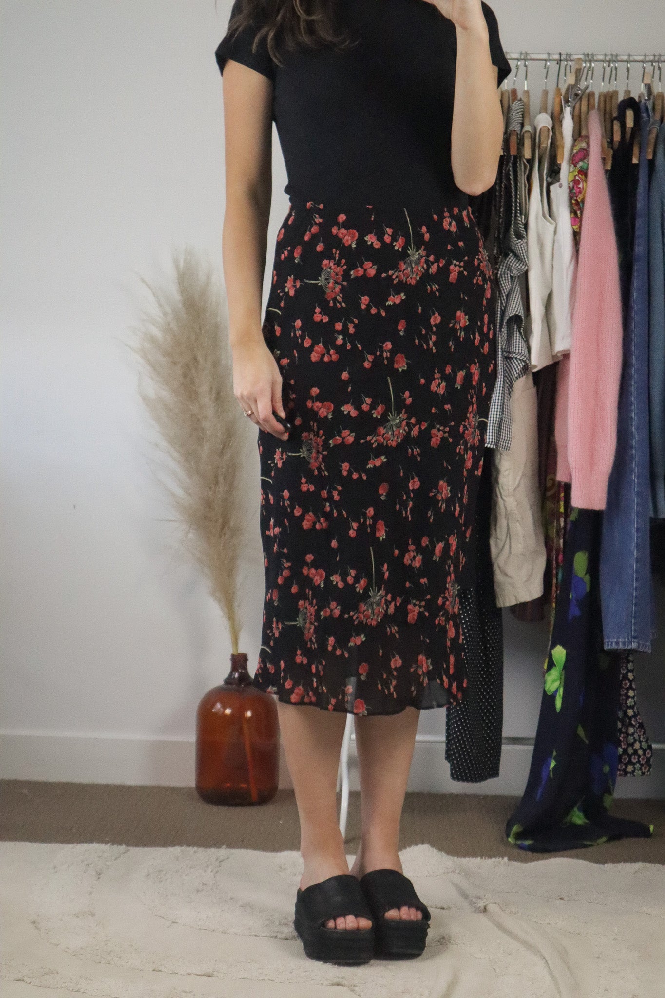 Vintage x Midi Floral Skirt (8)