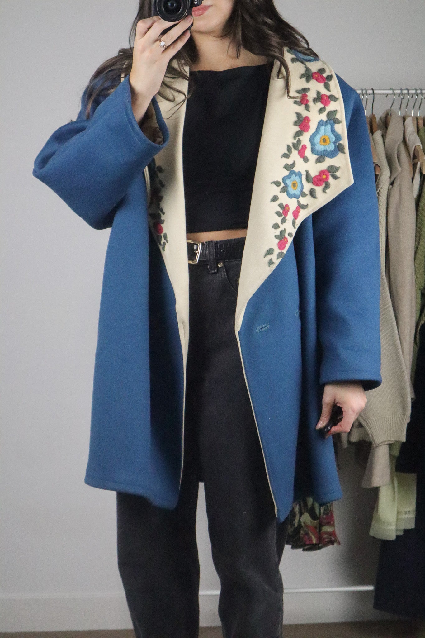 Handmade x Wool Embroidered Coat (L)