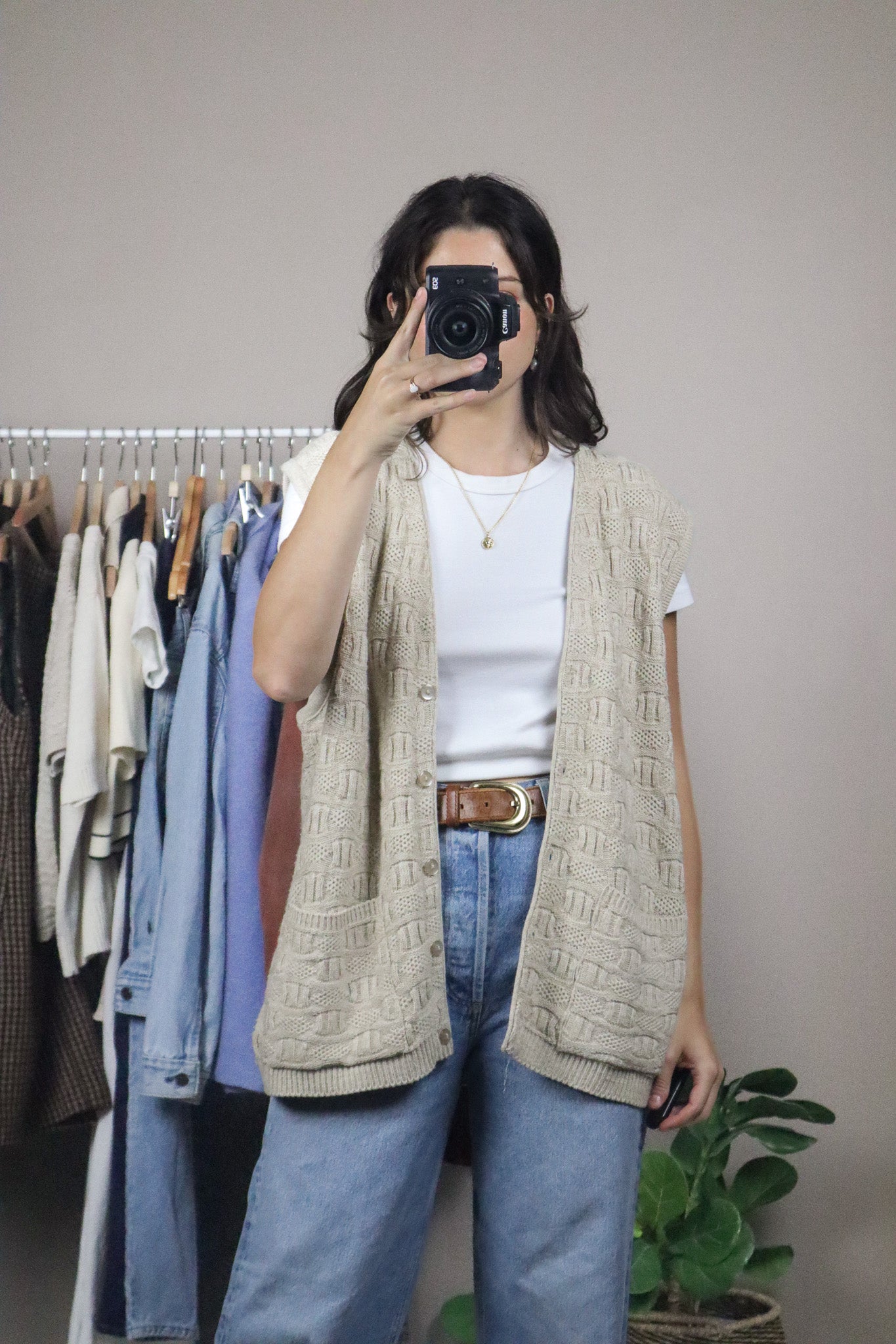 Made in Canada x Vintage x Knit Vest (XL)