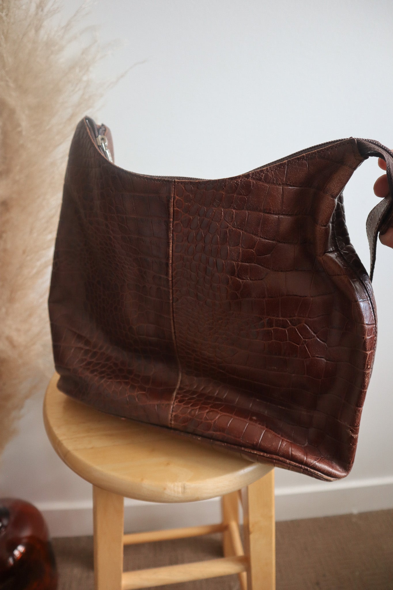 Made in Italy x Vintage x Leather Textured Purse