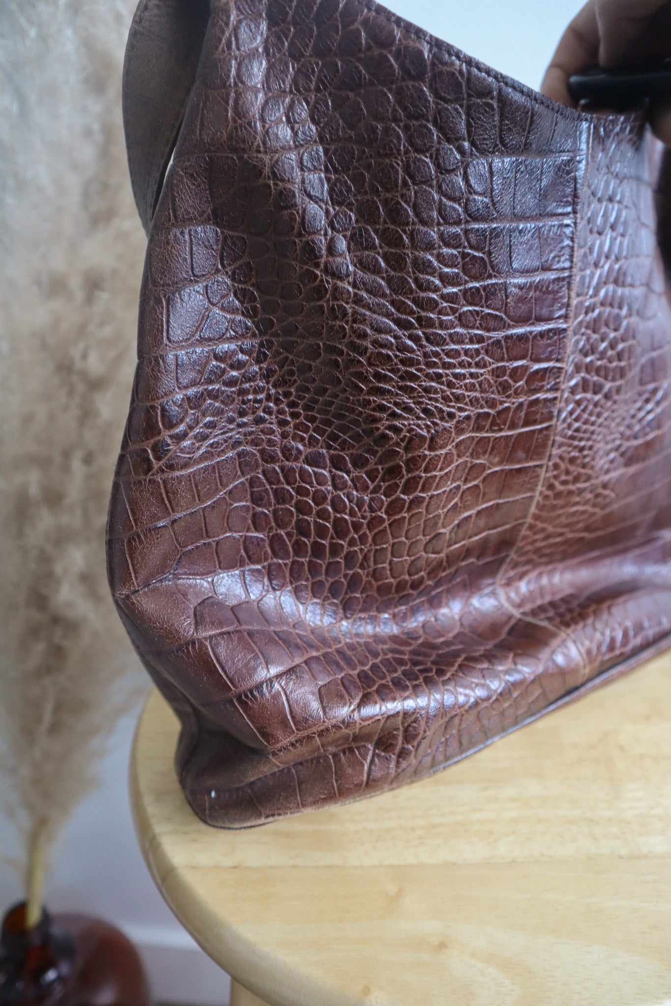 Made in Italy x Vintage x Leather Textured Purse