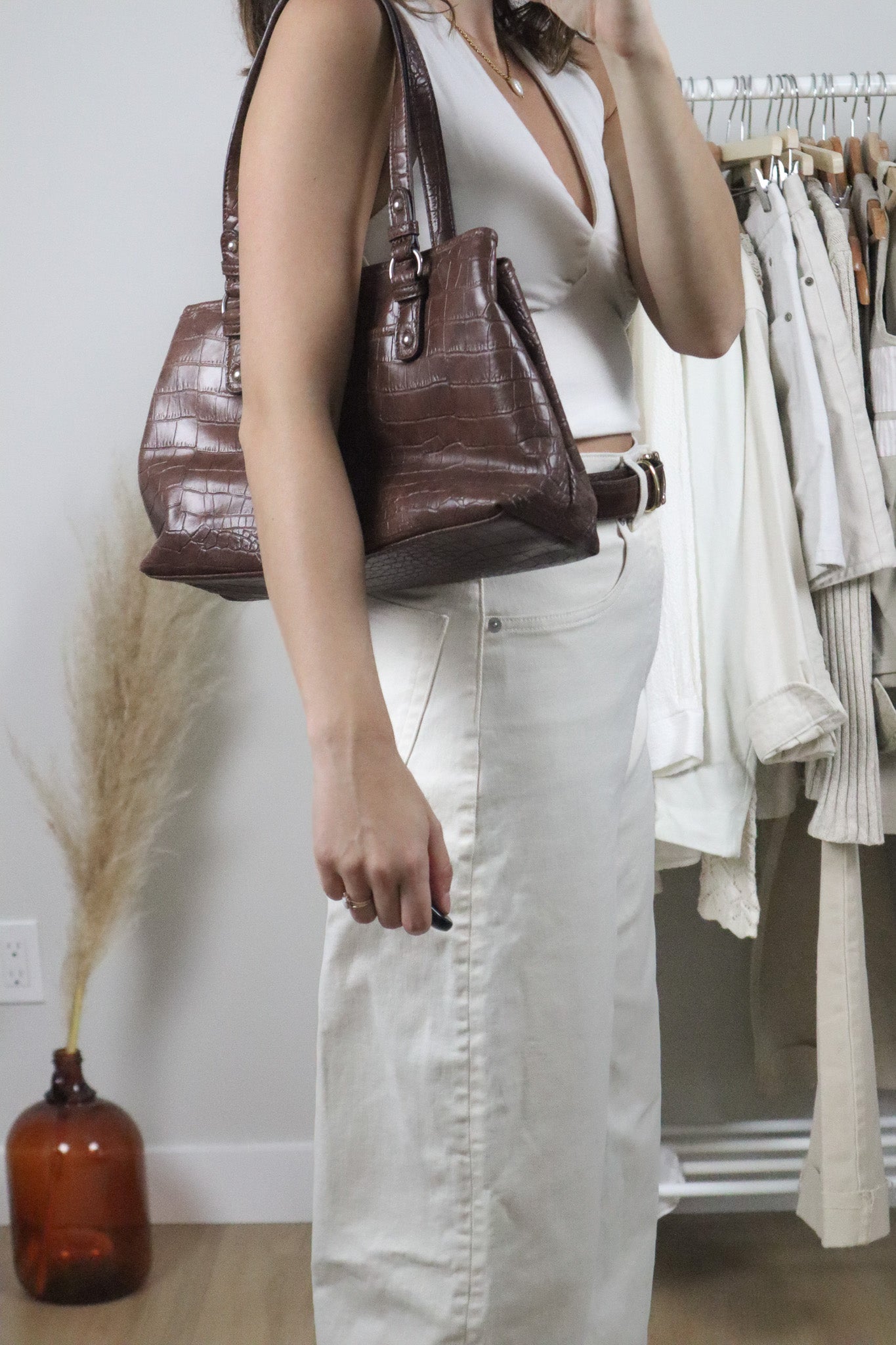 Vintage x Faux Leather Purse