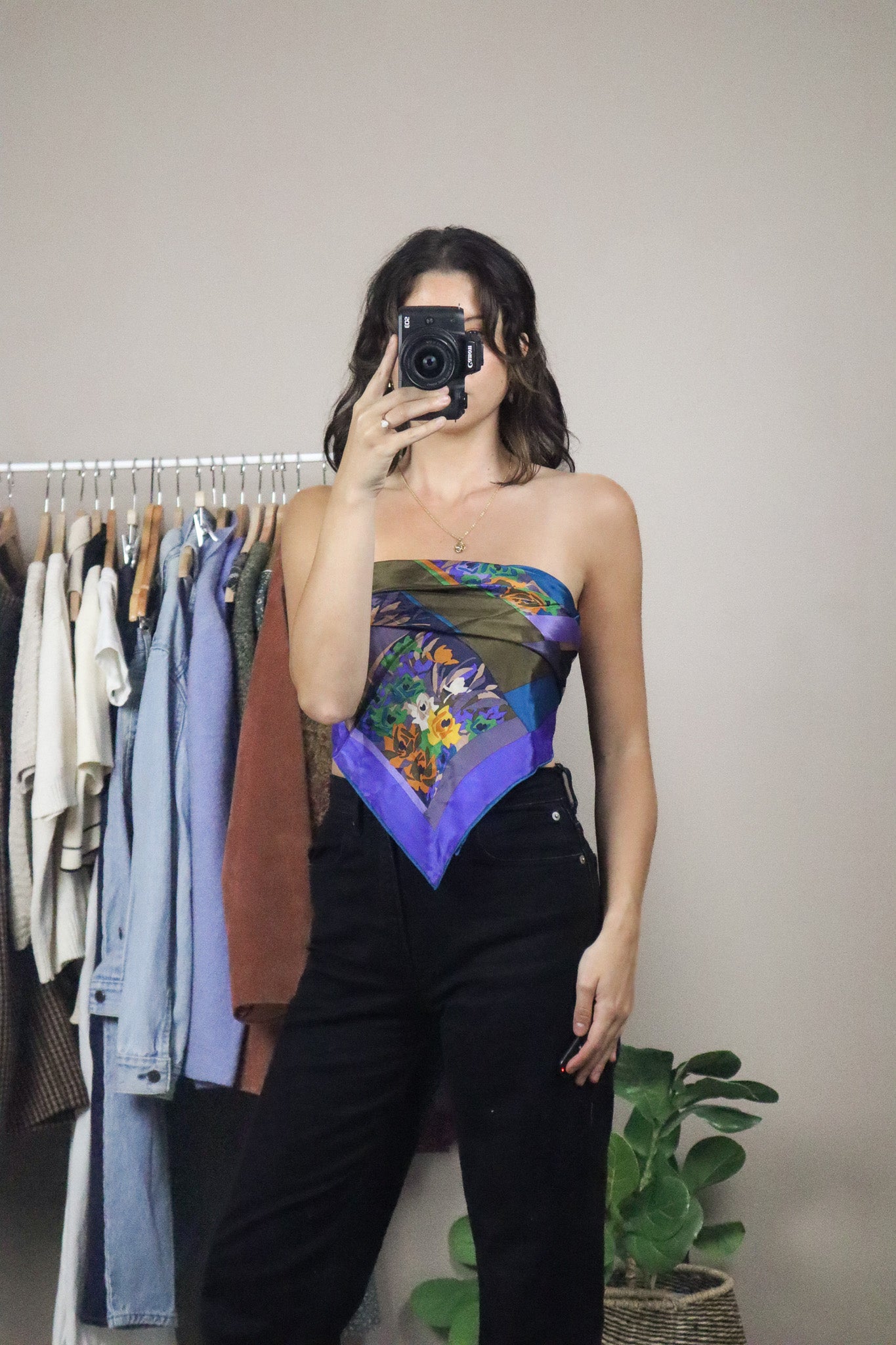 Vintage x Silk Patterned Scarf