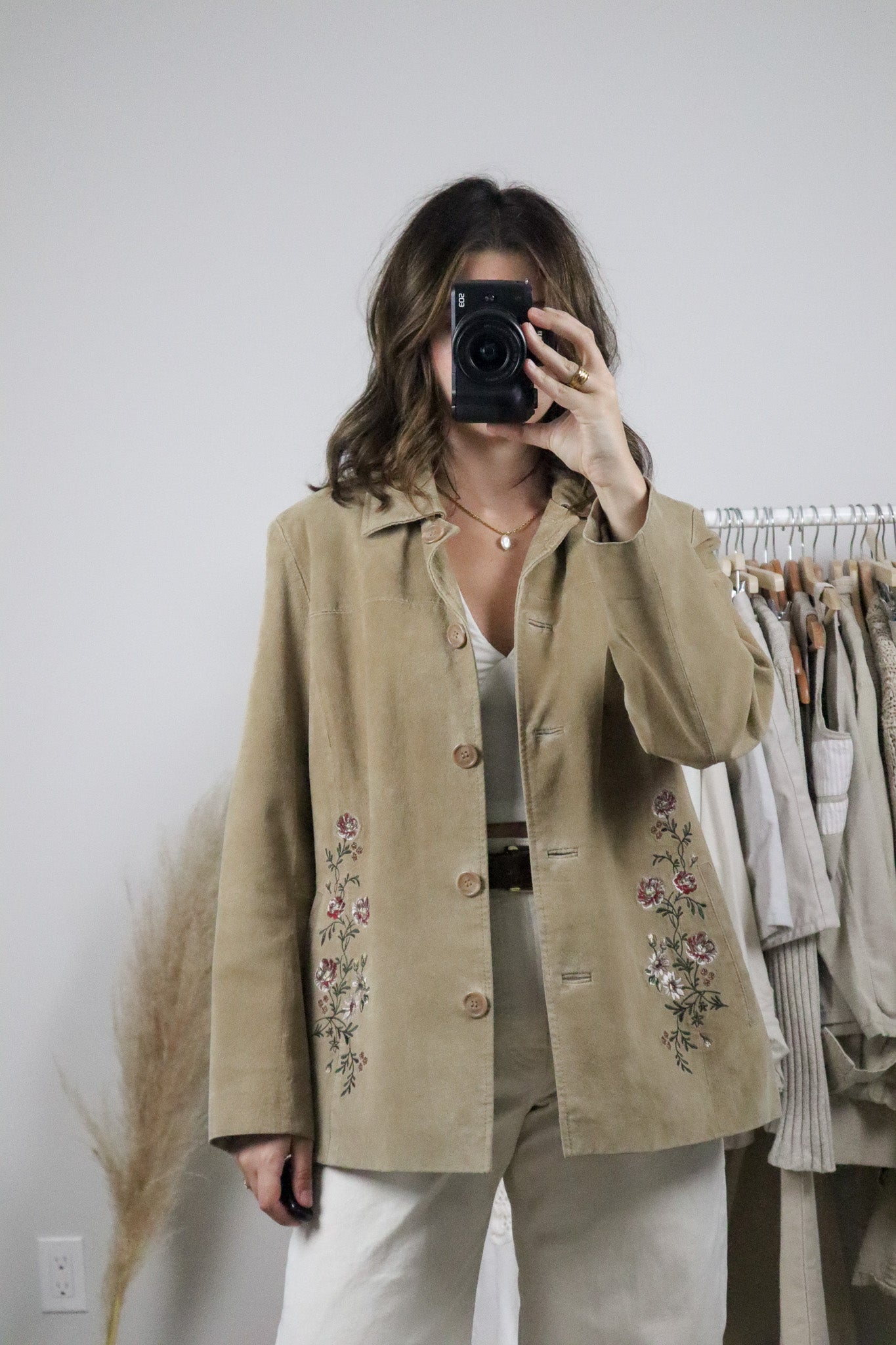 Vintage x Suede Embroidered Jacket (M)