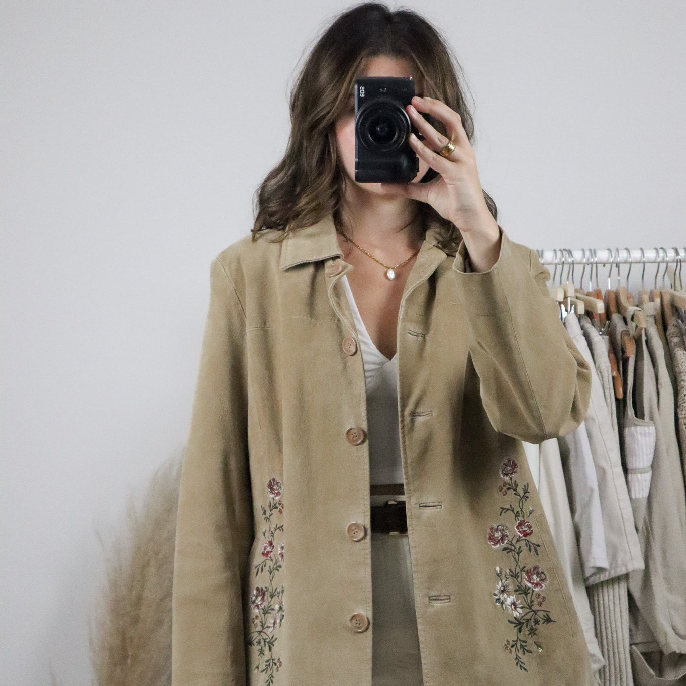 Vintage x Suede Embroidered Jacket (M)