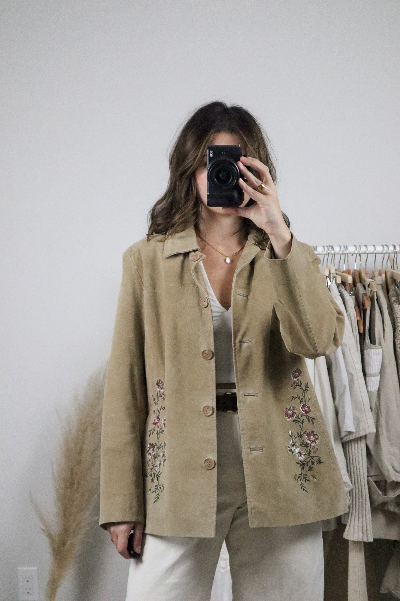 Vintage x Suede Embroidered Jacket (M)