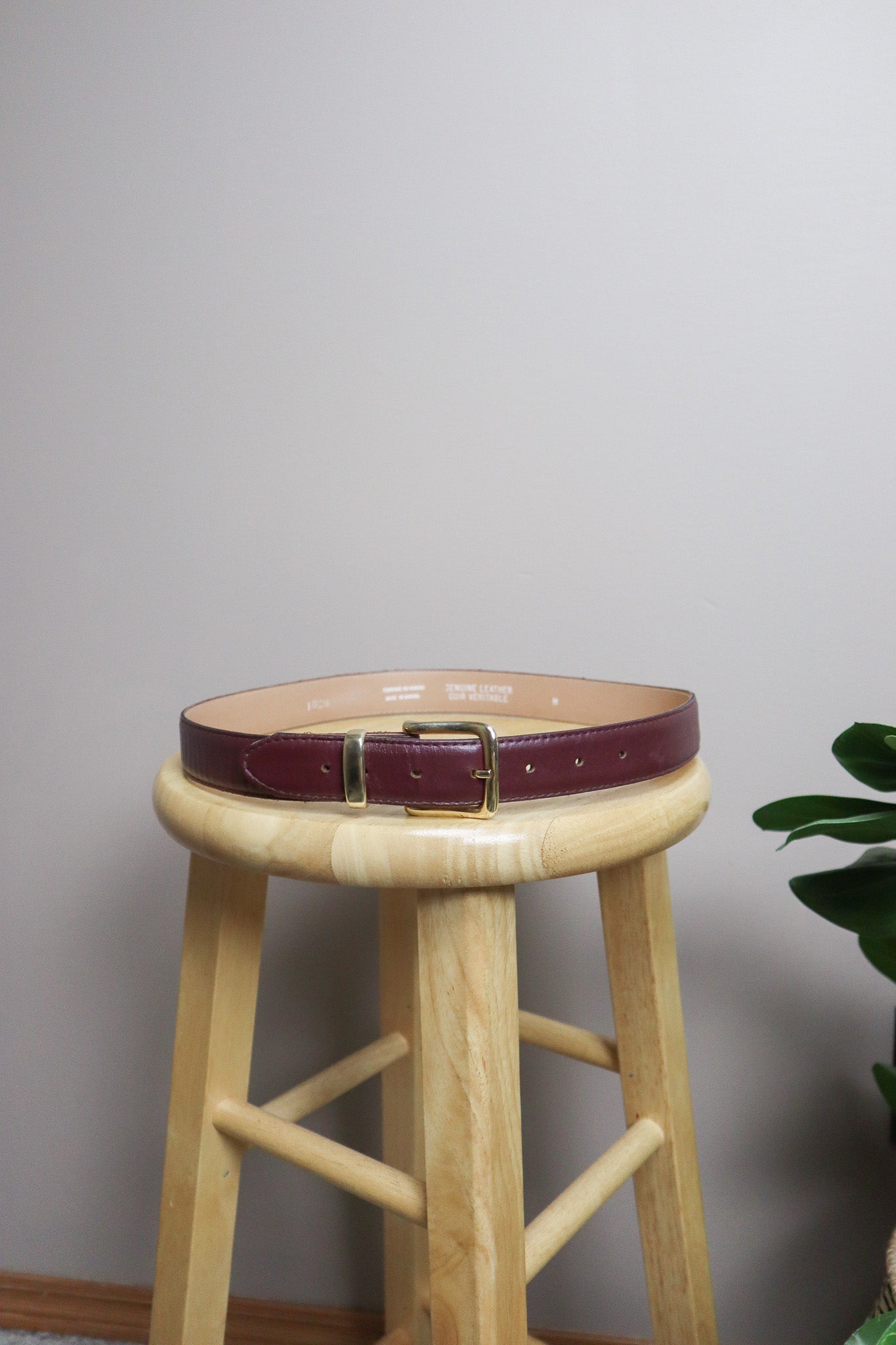 Vintage x Leather Belt (S/M)