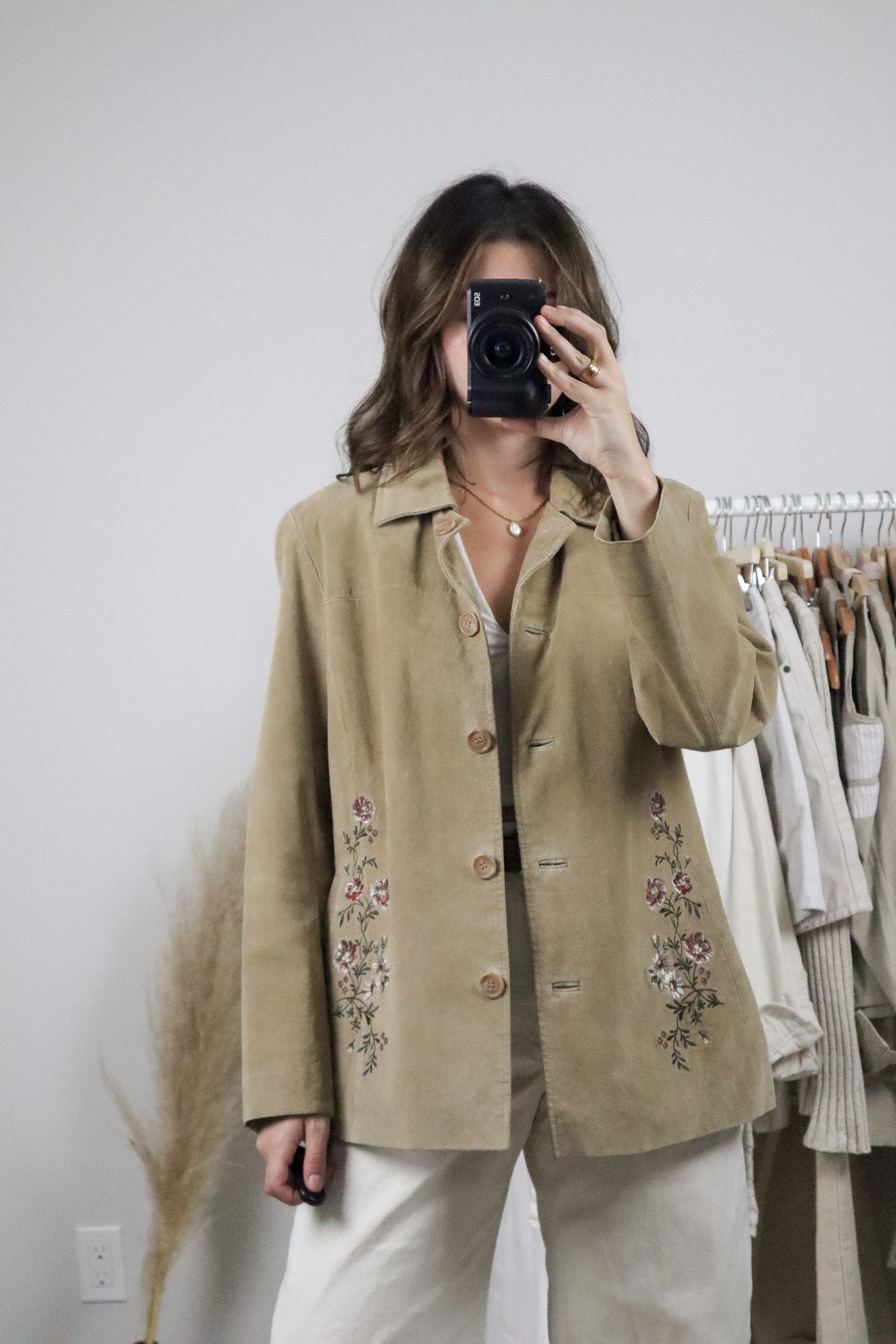 Vintage x Suede Embroidered Jacket (M)