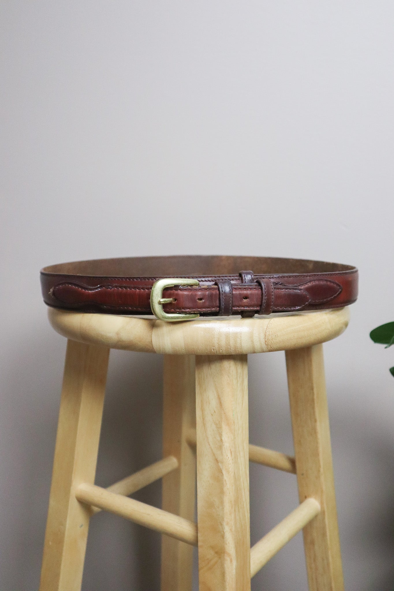 Made in USA x Vintage x Leather Belt (L)