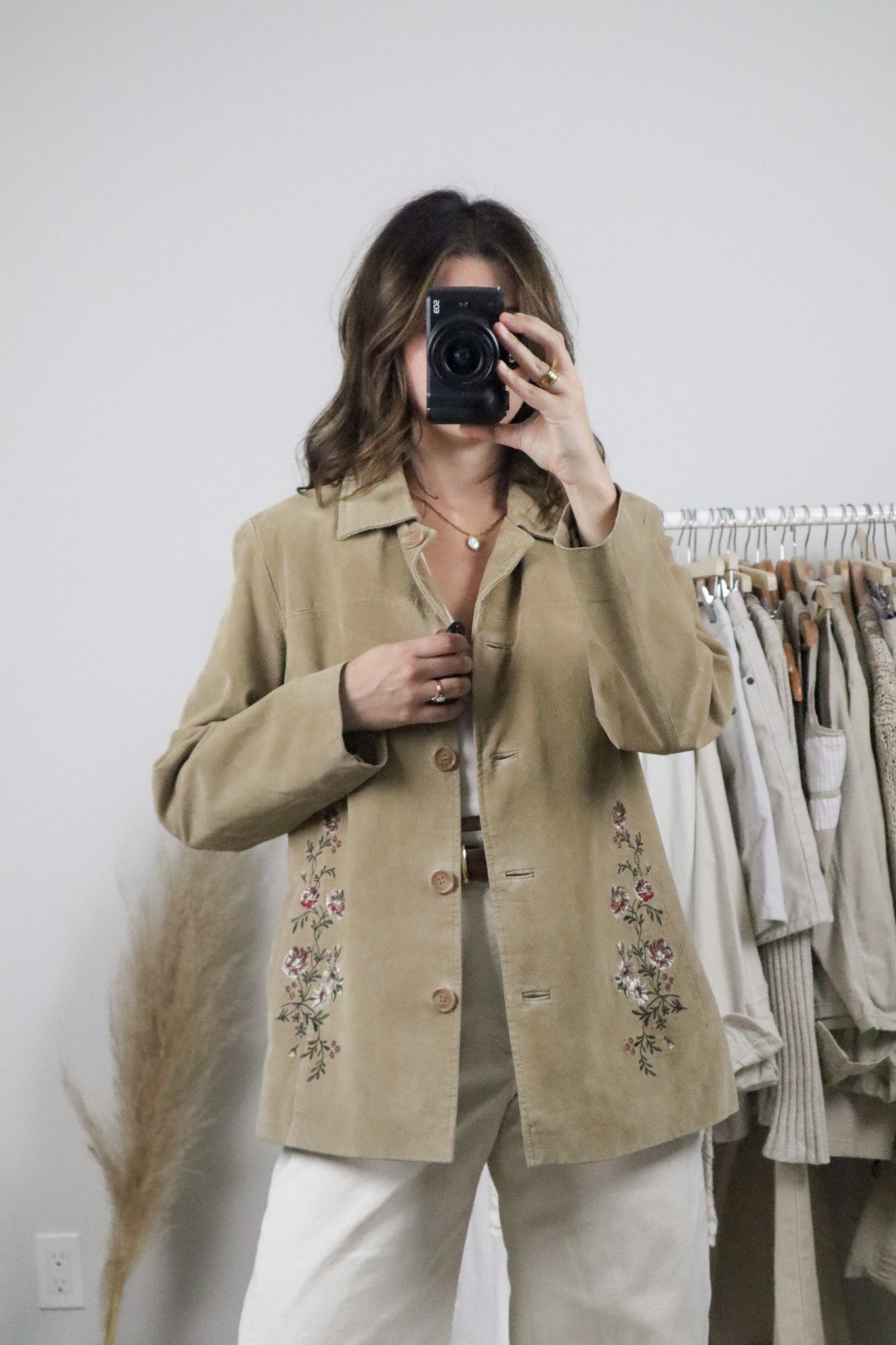 Vintage x Suede Embroidered Jacket (M)