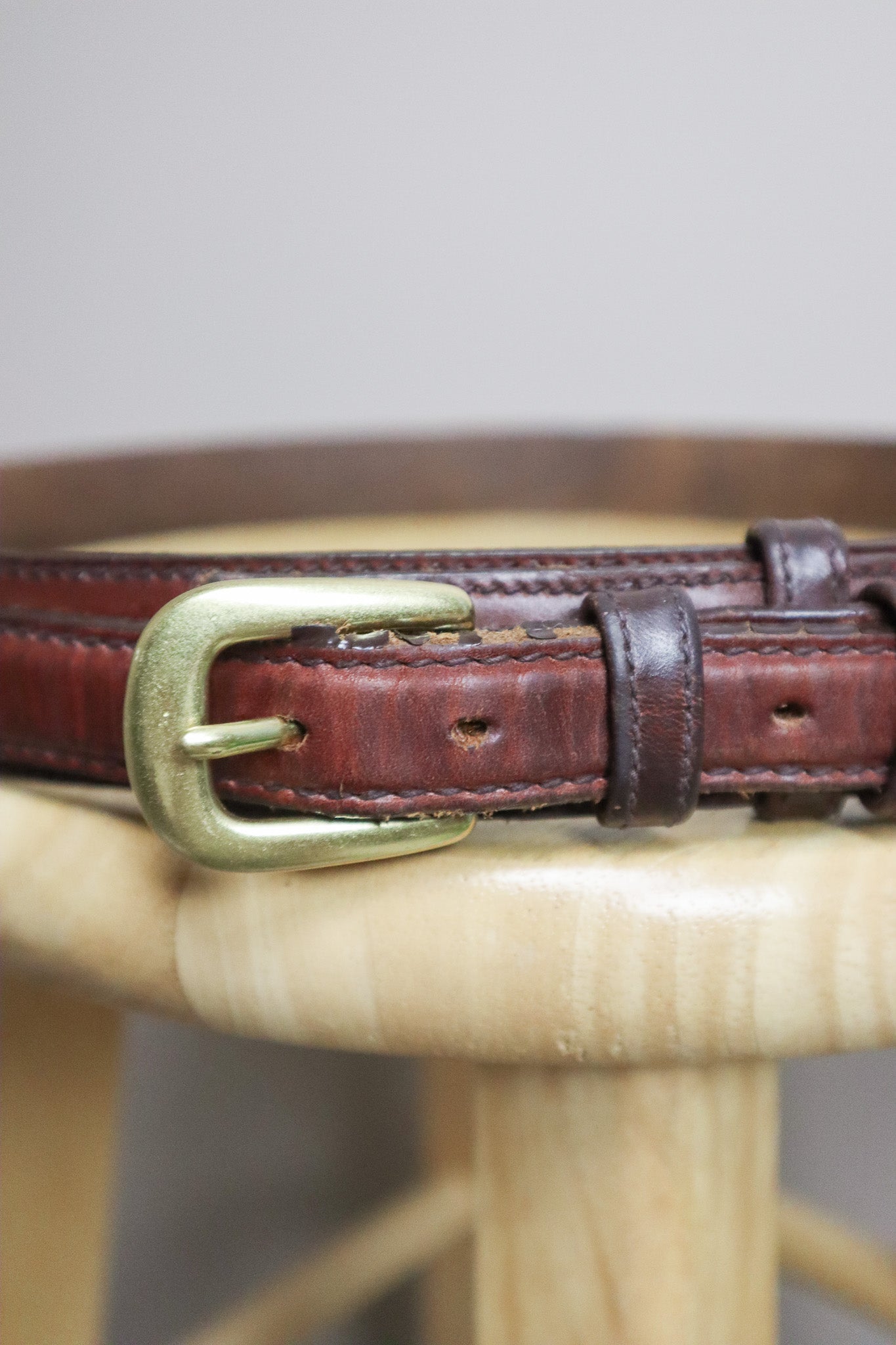 Made in USA x Vintage x Leather Belt (L)