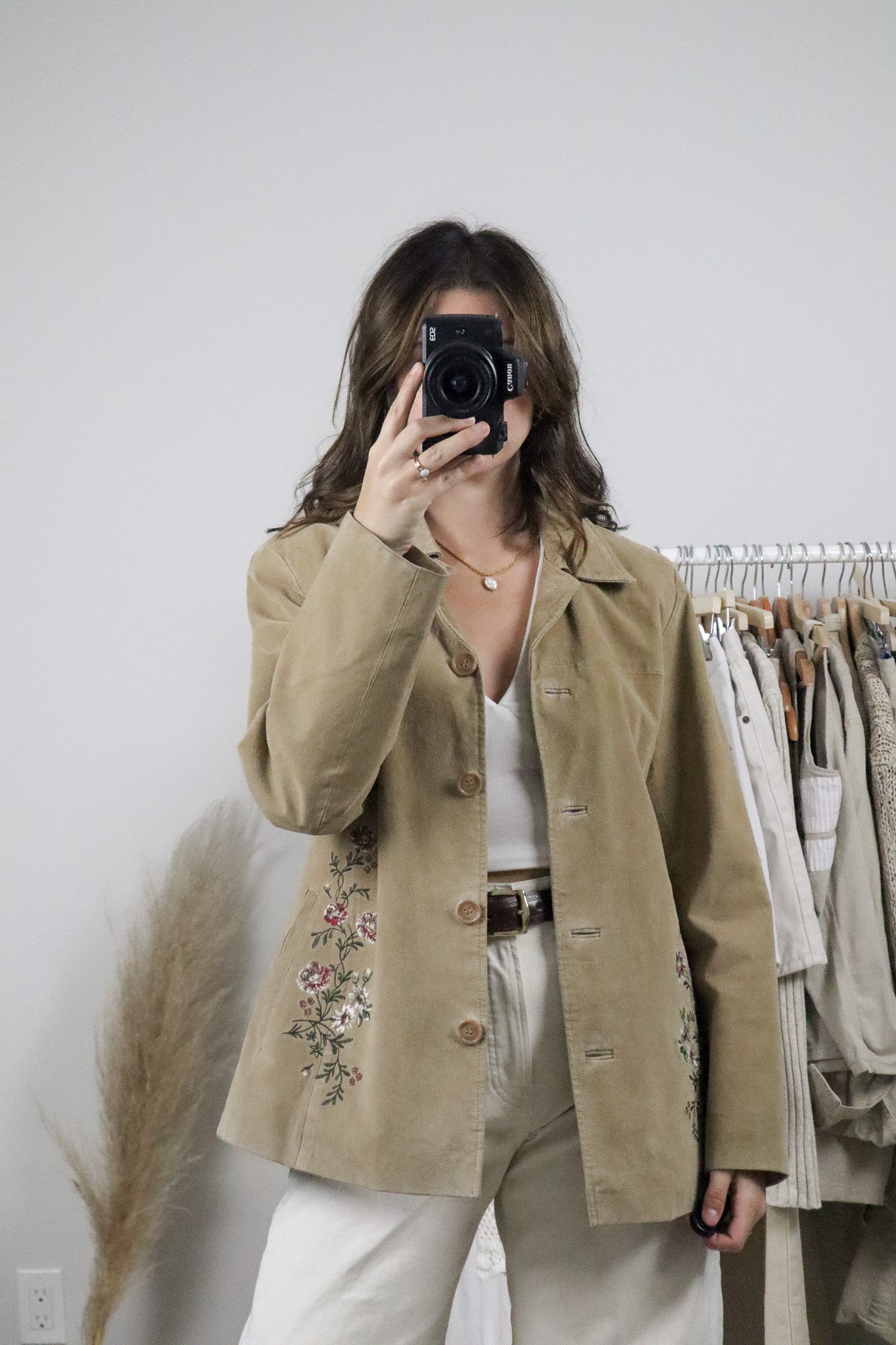 Vintage x Suede Embroidered Jacket (M)