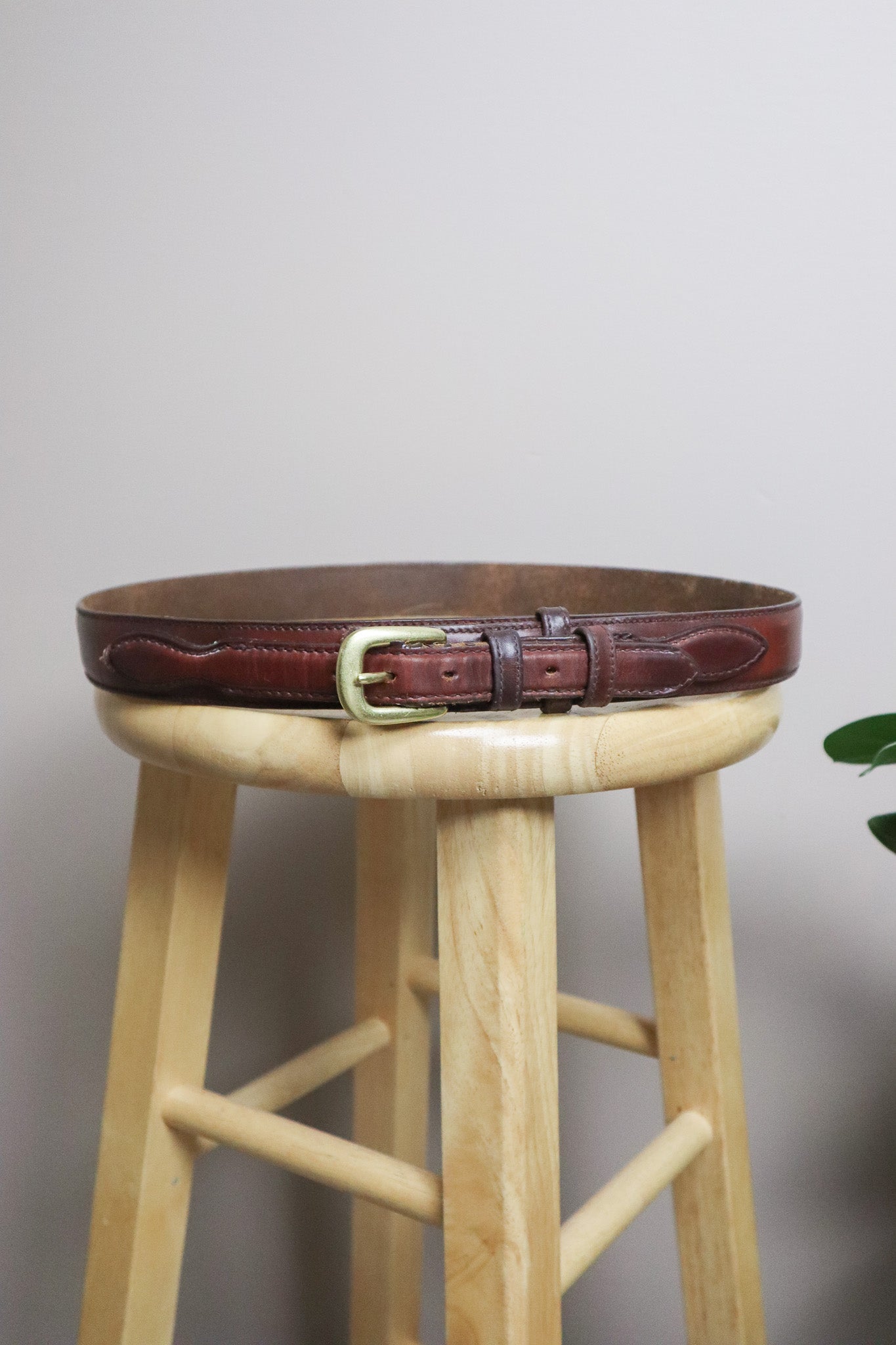 Made in USA x Vintage x Leather Belt (L)