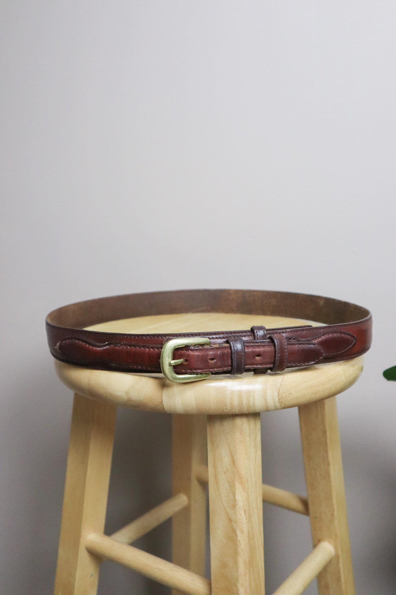 Made in USA x Vintage x Leather Belt (L)